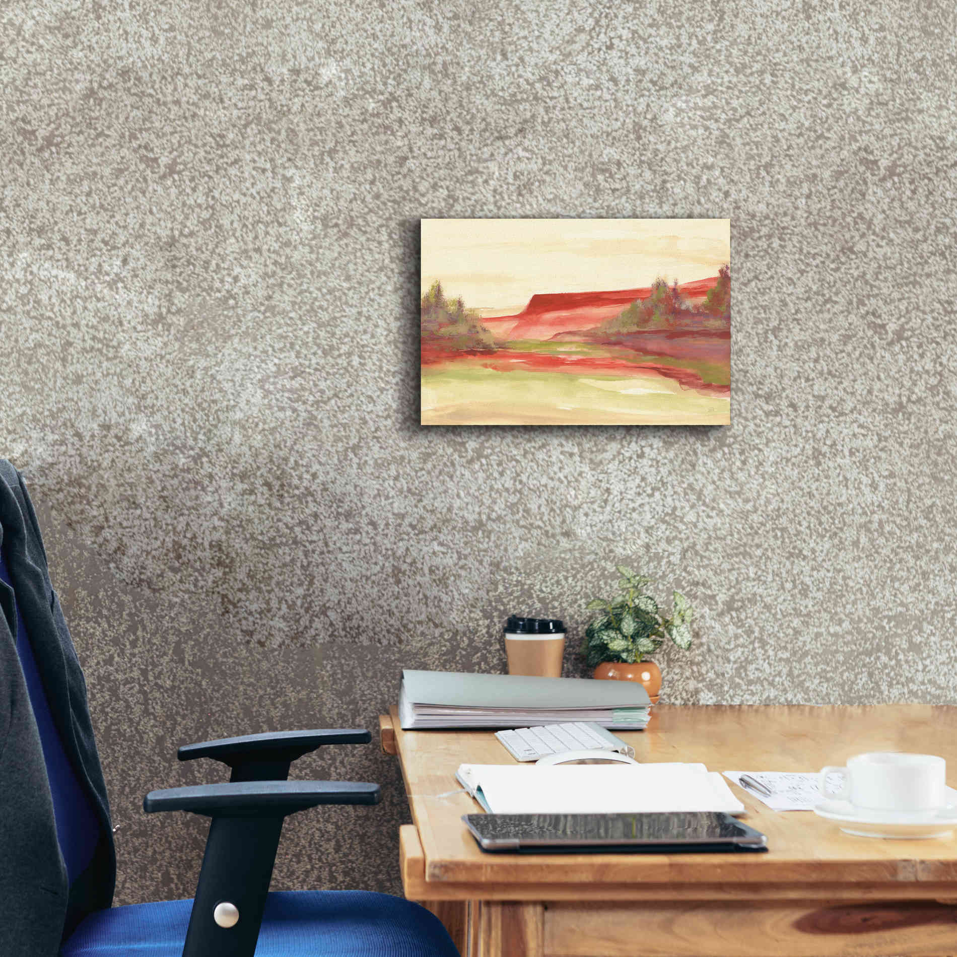 'Red Rock V' by Chris Paschke, Giclee Canvas Wall Art,18 x 12