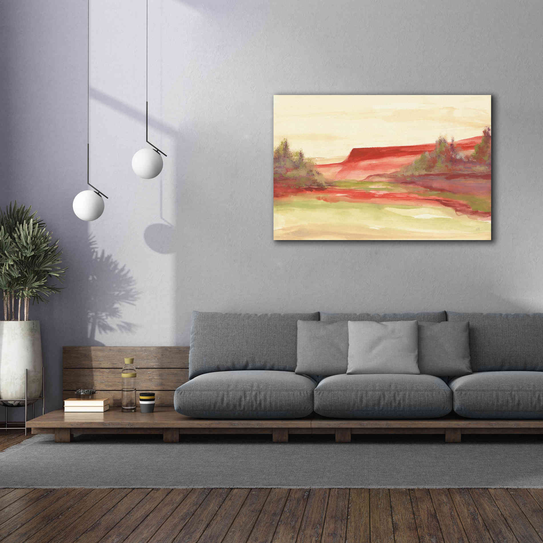 'Red Rock V' by Chris Paschke, Giclee Canvas Wall Art,60 x 40