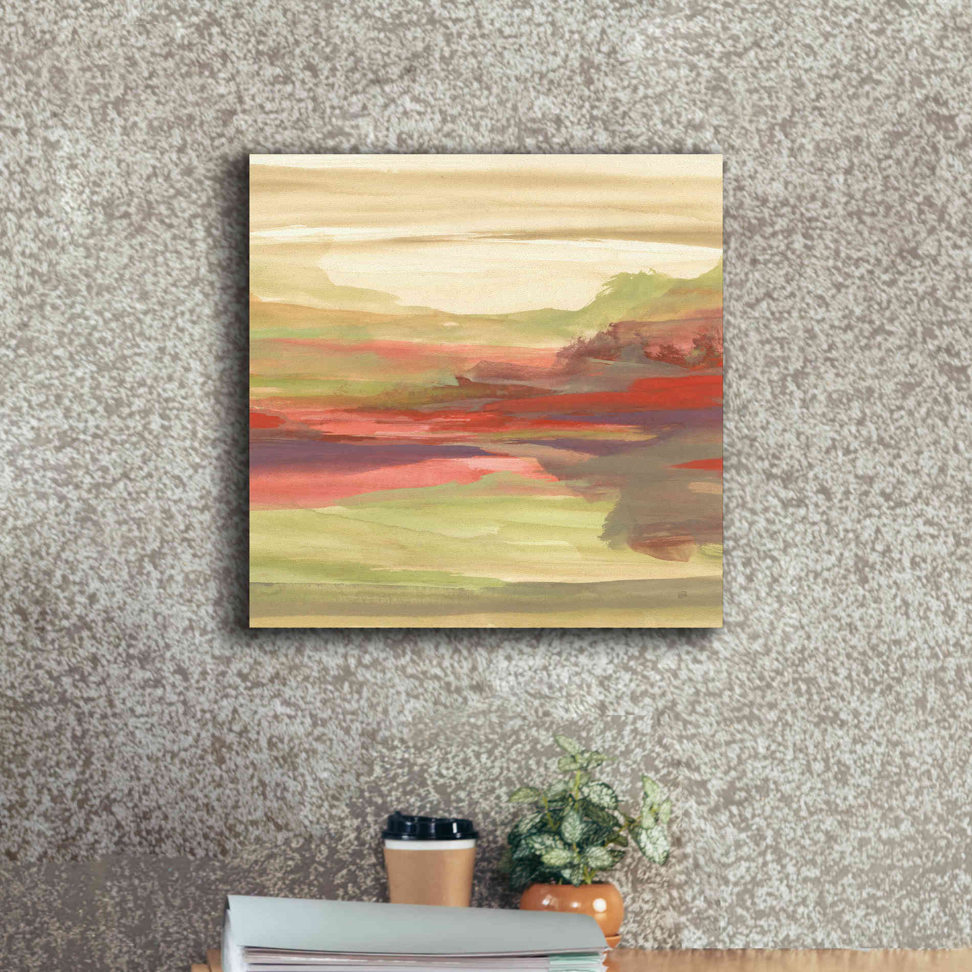 'Distant Fields' by Chris Paschke, Giclee Canvas Wall Art,18 x 18