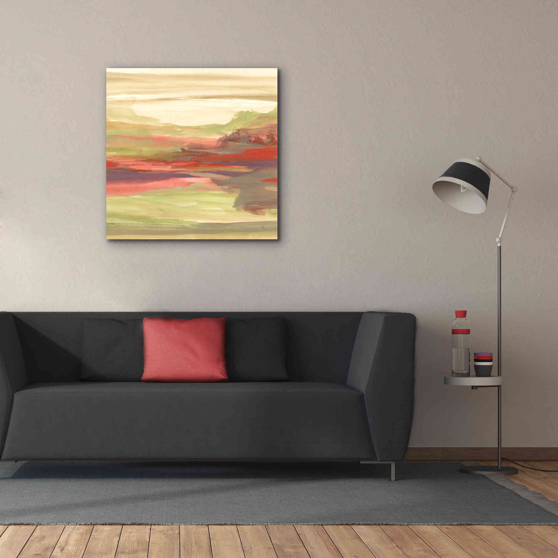 'Distant Fields' by Chris Paschke, Giclee Canvas Wall Art,37 x 37