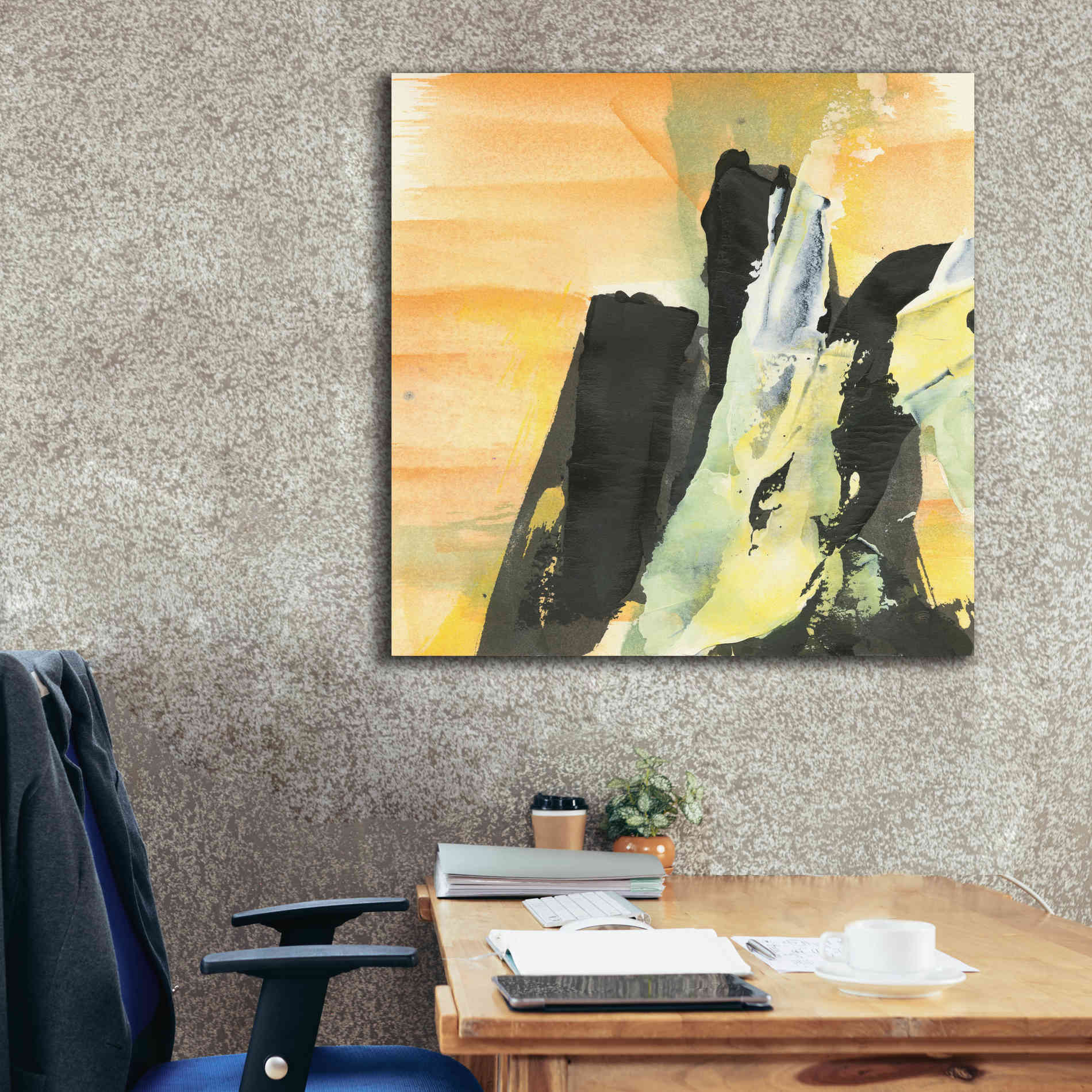 'Outcroppings I' by Chris Paschke, Giclee Canvas Wall Art,37 x 37