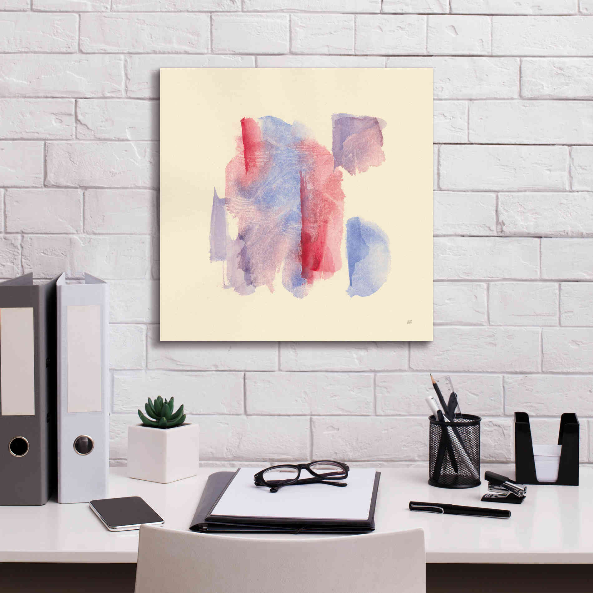 'Primary Secondary I' by Chris Paschke, Giclee Canvas Wall Art,18 x 18