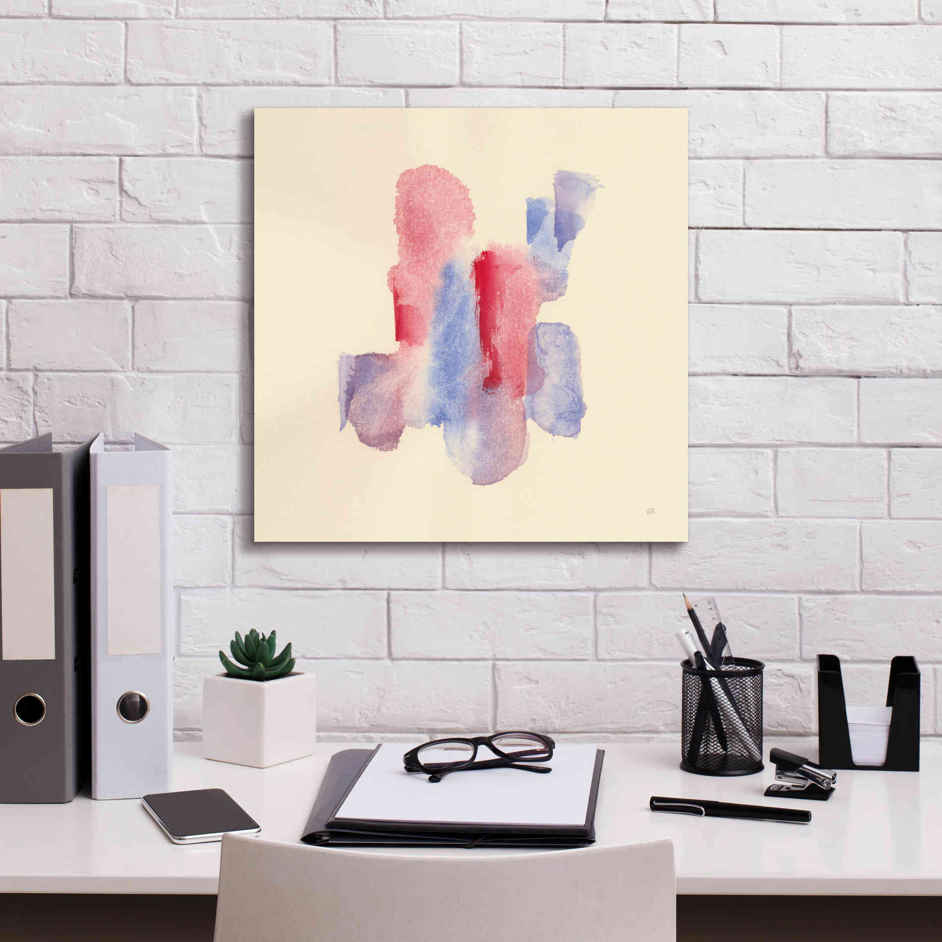 'Primary Secondary II' by Chris Paschke, Giclee Canvas Wall Art,18 x 18