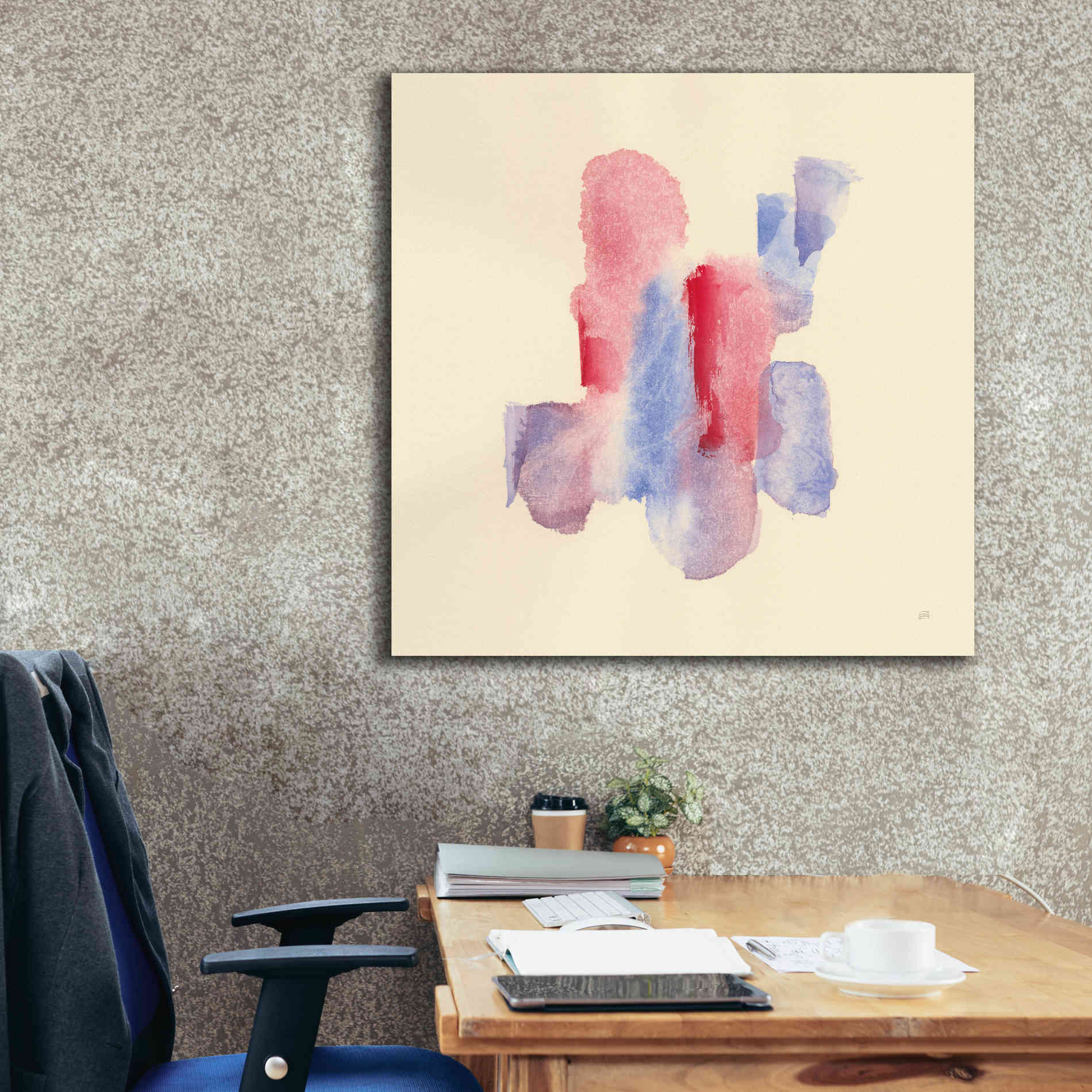 'Primary Secondary II' by Chris Paschke, Giclee Canvas Wall Art,37 x 37