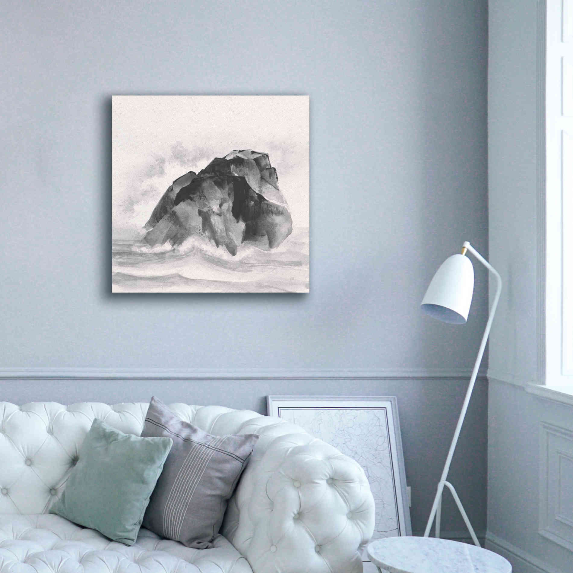 'Solitary Rock' by Chris Paschke, Giclee Canvas Wall Art,37 x 37