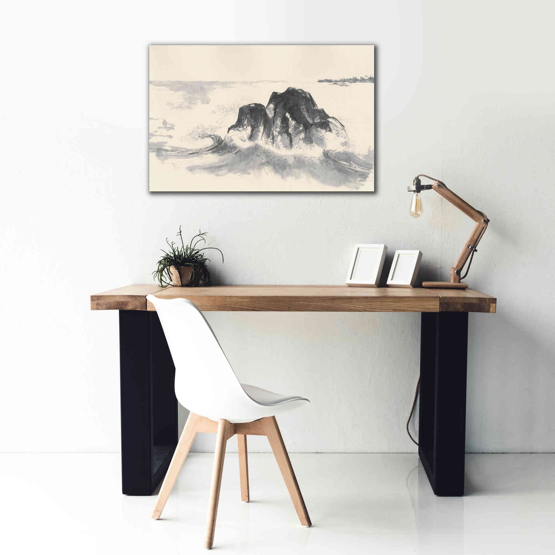 'Ocean Waves' by Chris Paschke, Giclee Canvas Wall Art,40 x 26