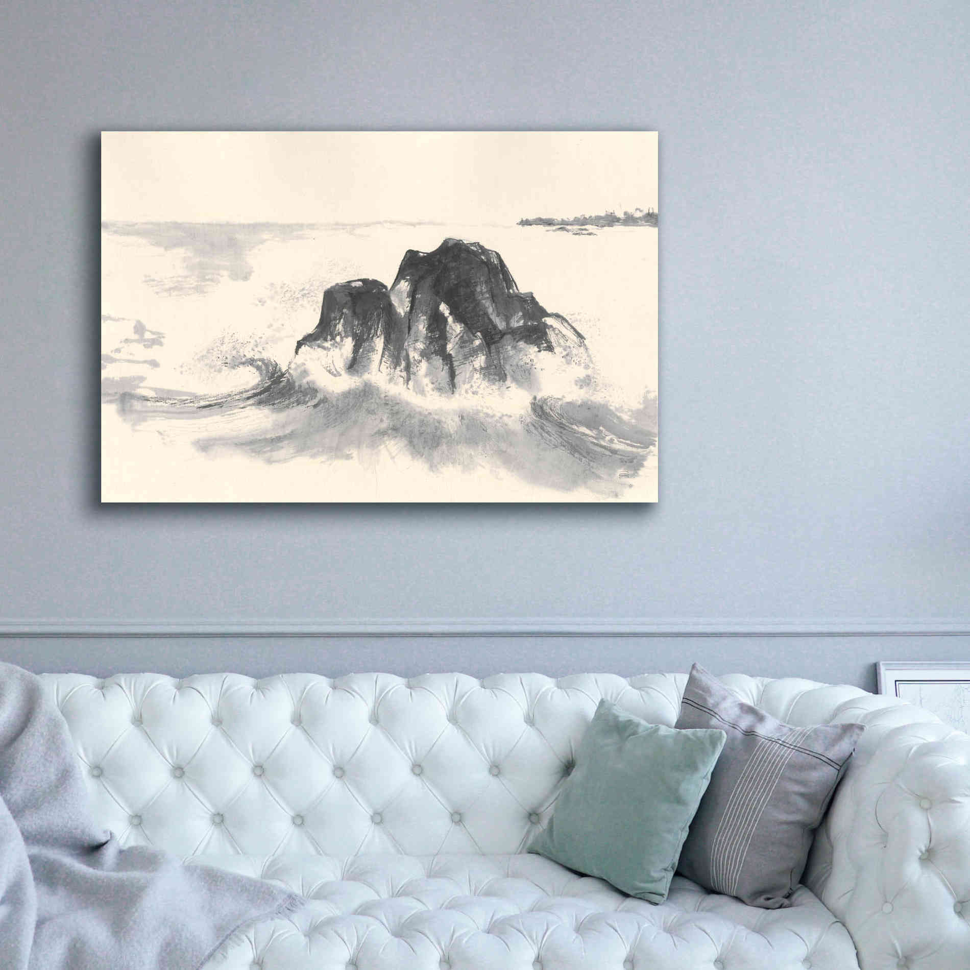 'Ocean Waves' by Chris Paschke, Giclee Canvas Wall Art,60 x 40