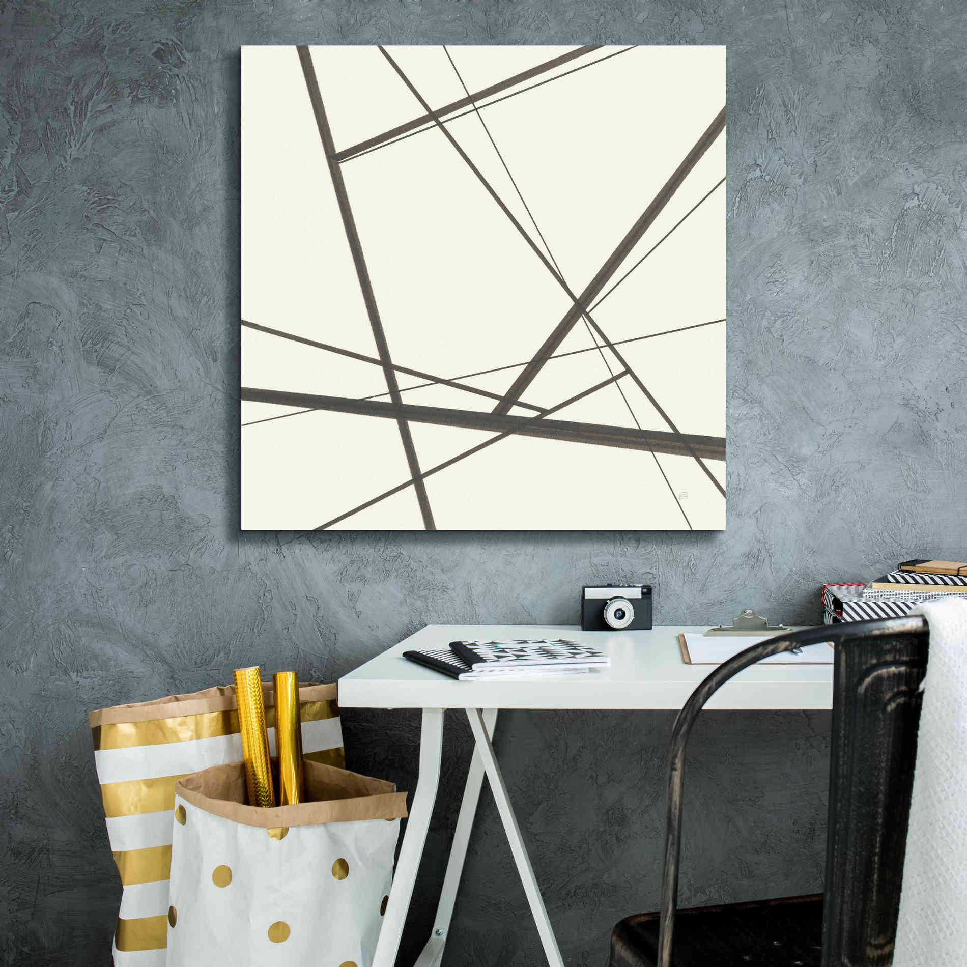 'Graphics III' by Chris Paschke, Giclee Canvas Wall Art,26 x 26