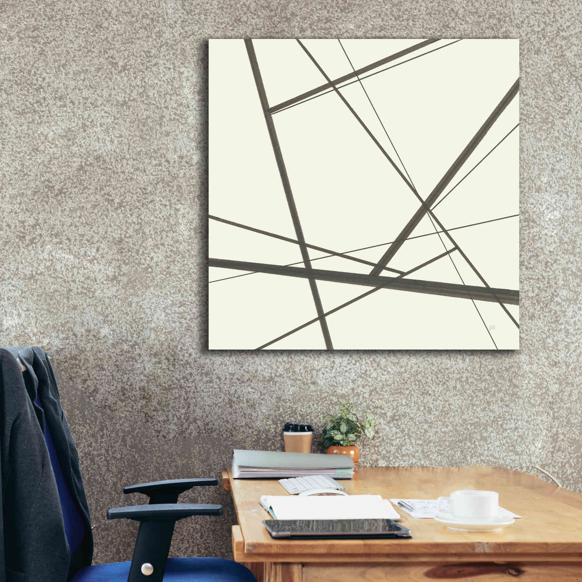 'Graphics III' by Chris Paschke, Giclee Canvas Wall Art,37 x 37