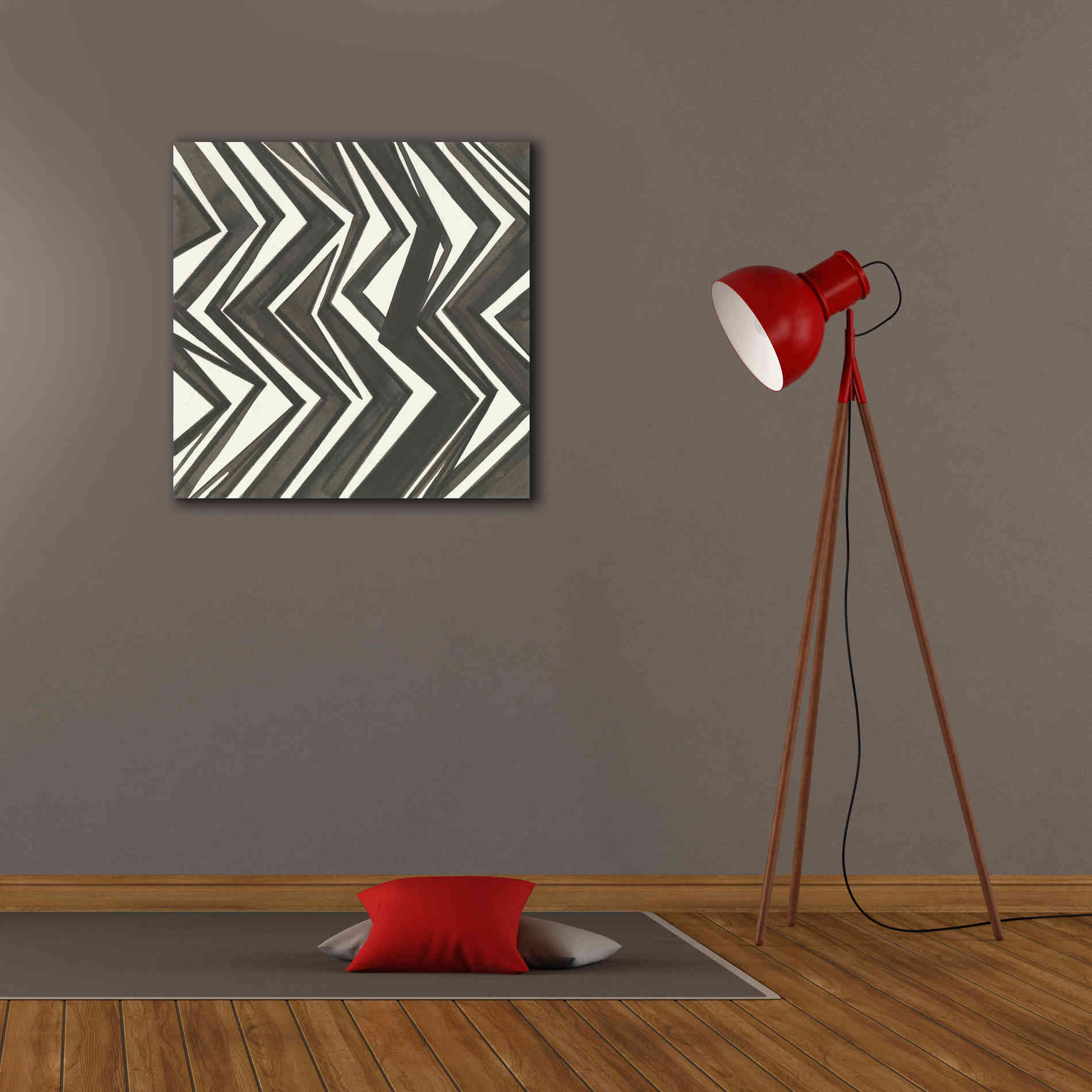 'Graphics V' by Chris Paschke, Giclee Canvas Wall Art,26 x 26