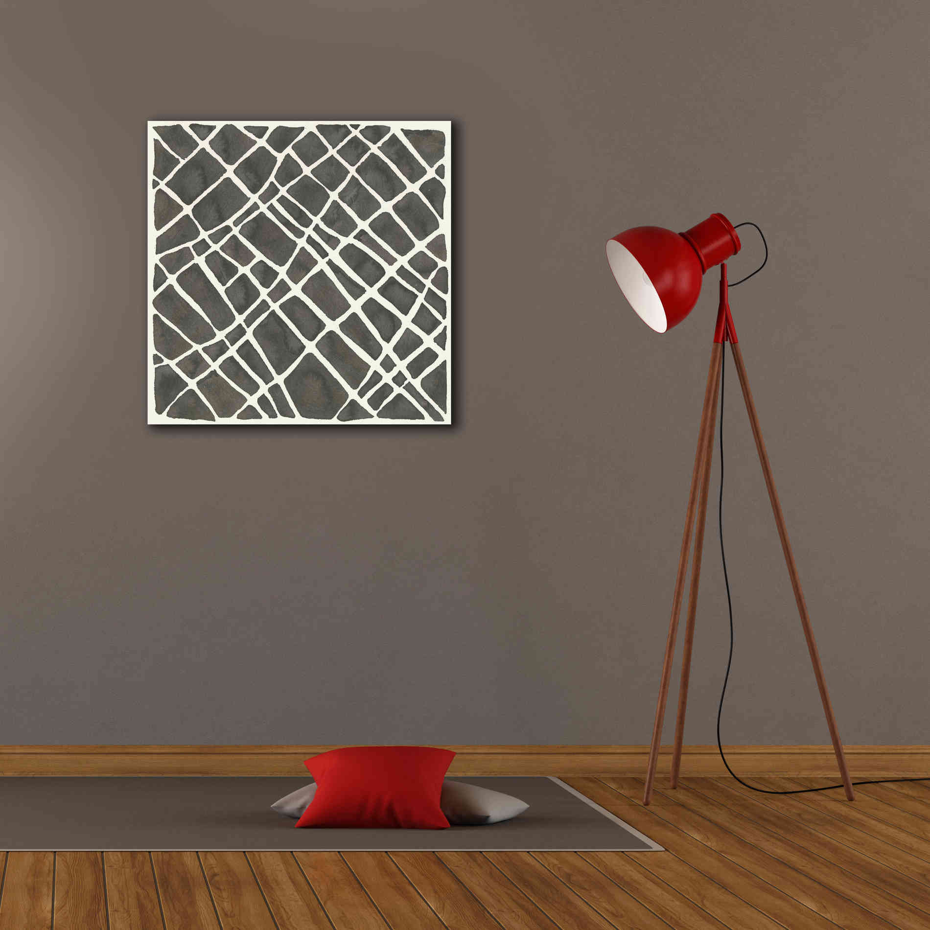 'Graphics VI' by Chris Paschke, Giclee Canvas Wall Art,26 x 26