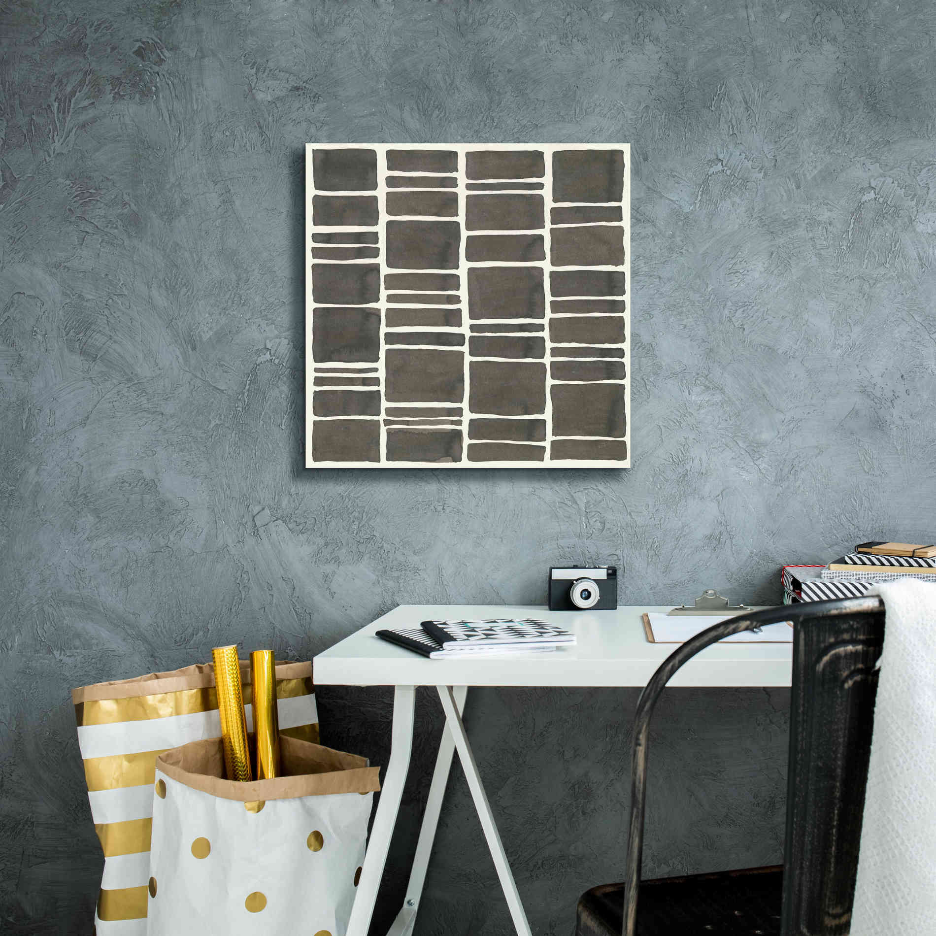 'Graphics VII' by Chris Paschke, Giclee Canvas Wall Art,18 x 18