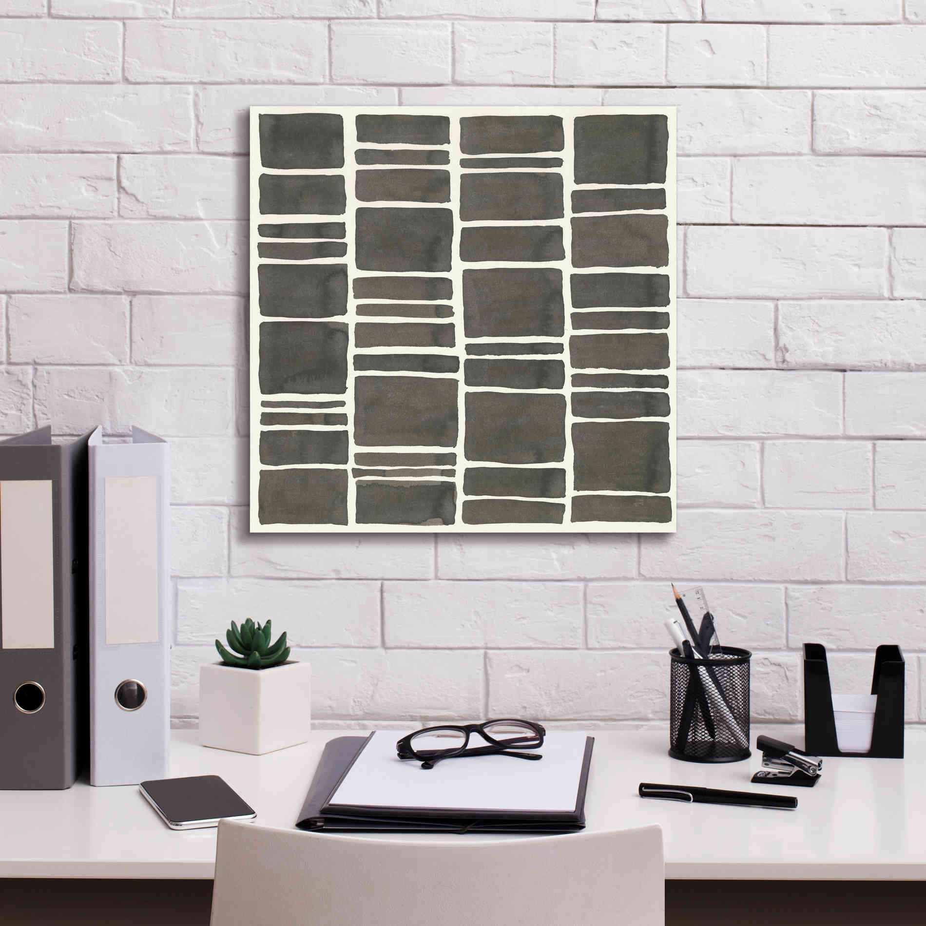 'Graphics VII' by Chris Paschke, Giclee Canvas Wall Art,18 x 18