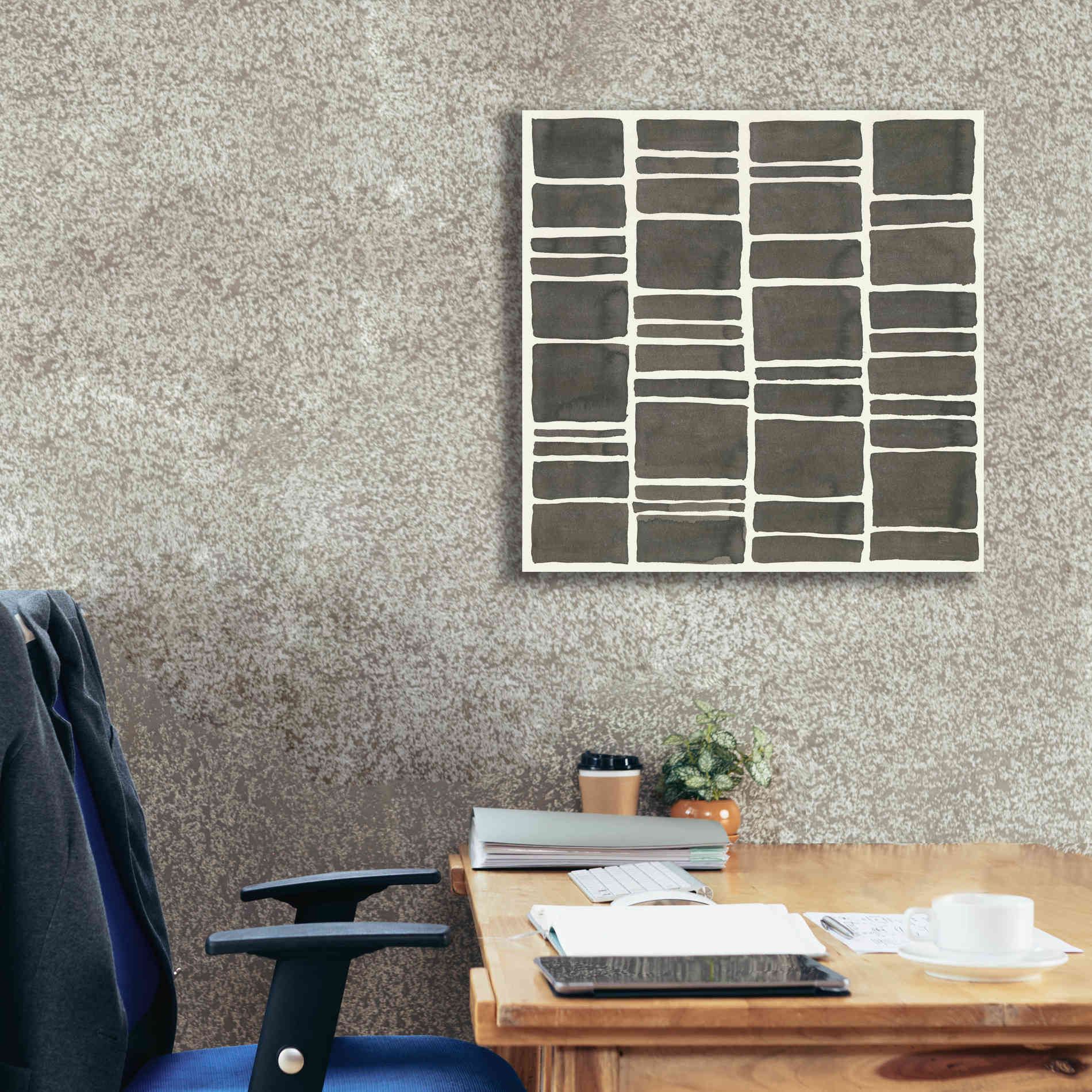 'Graphics VII' by Chris Paschke, Giclee Canvas Wall Art,26 x 26