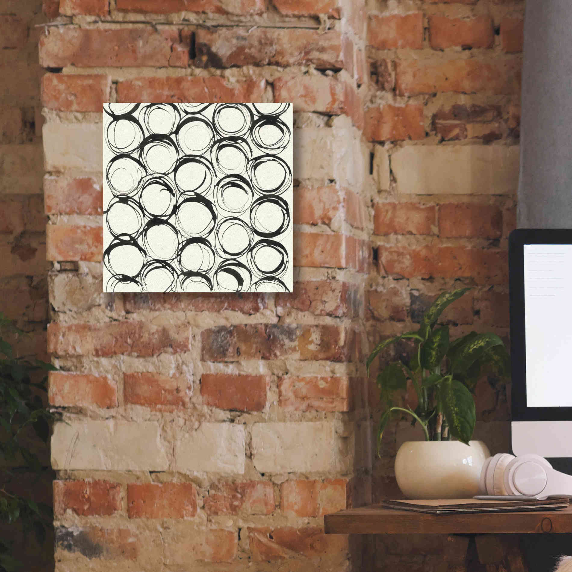 'Graphics IX' by Chris Paschke, Giclee Canvas Wall Art,12 x 12