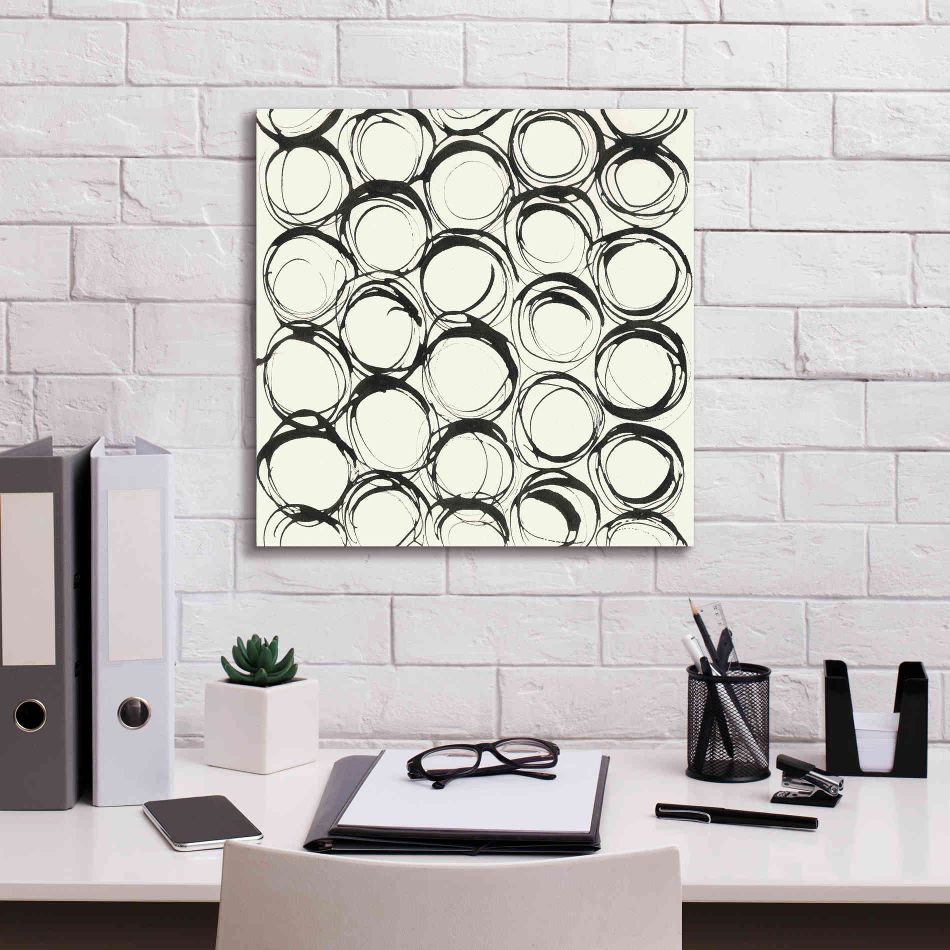 'Graphics IX' by Chris Paschke, Giclee Canvas Wall Art,18 x 18