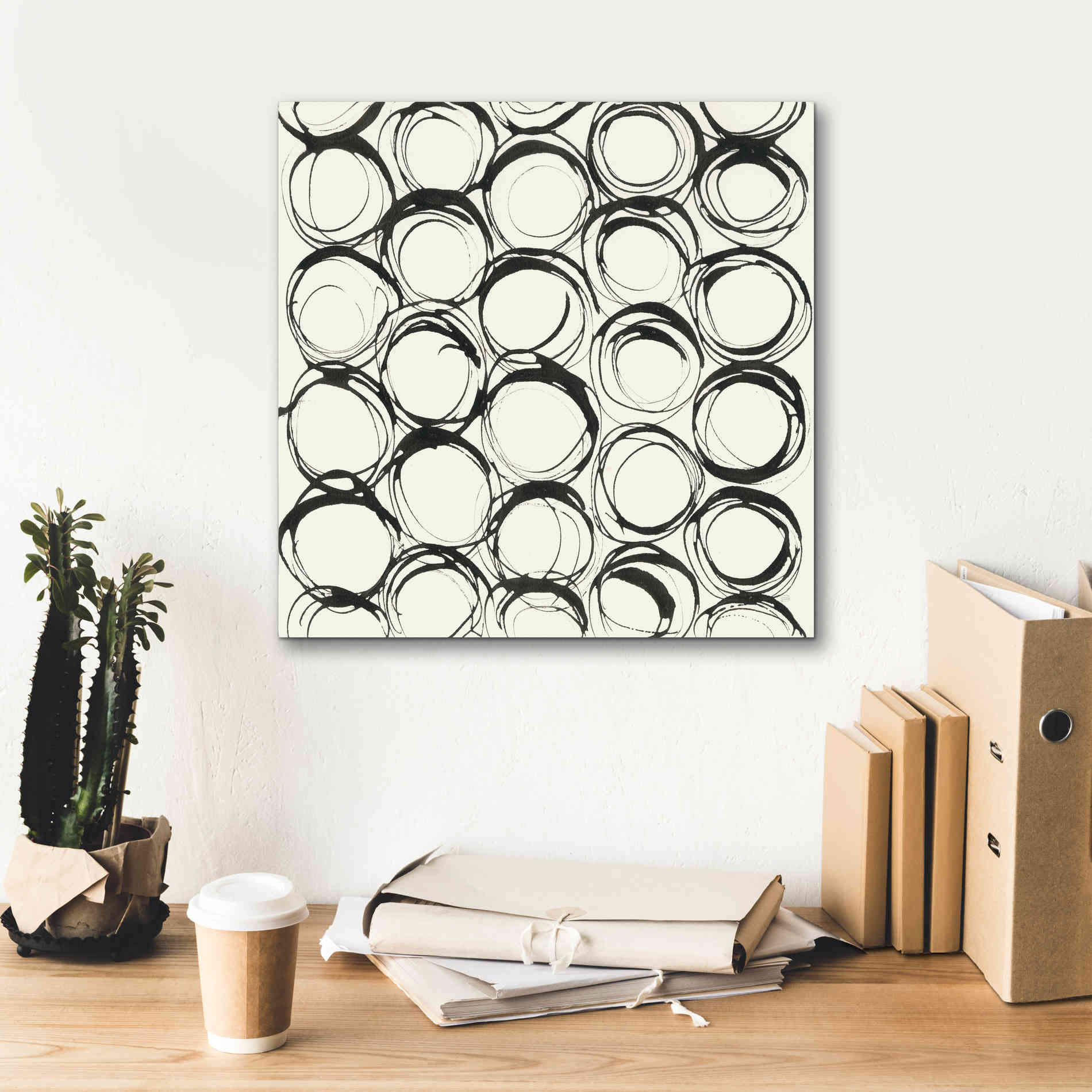 'Graphics IX' by Chris Paschke, Giclee Canvas Wall Art,18 x 18