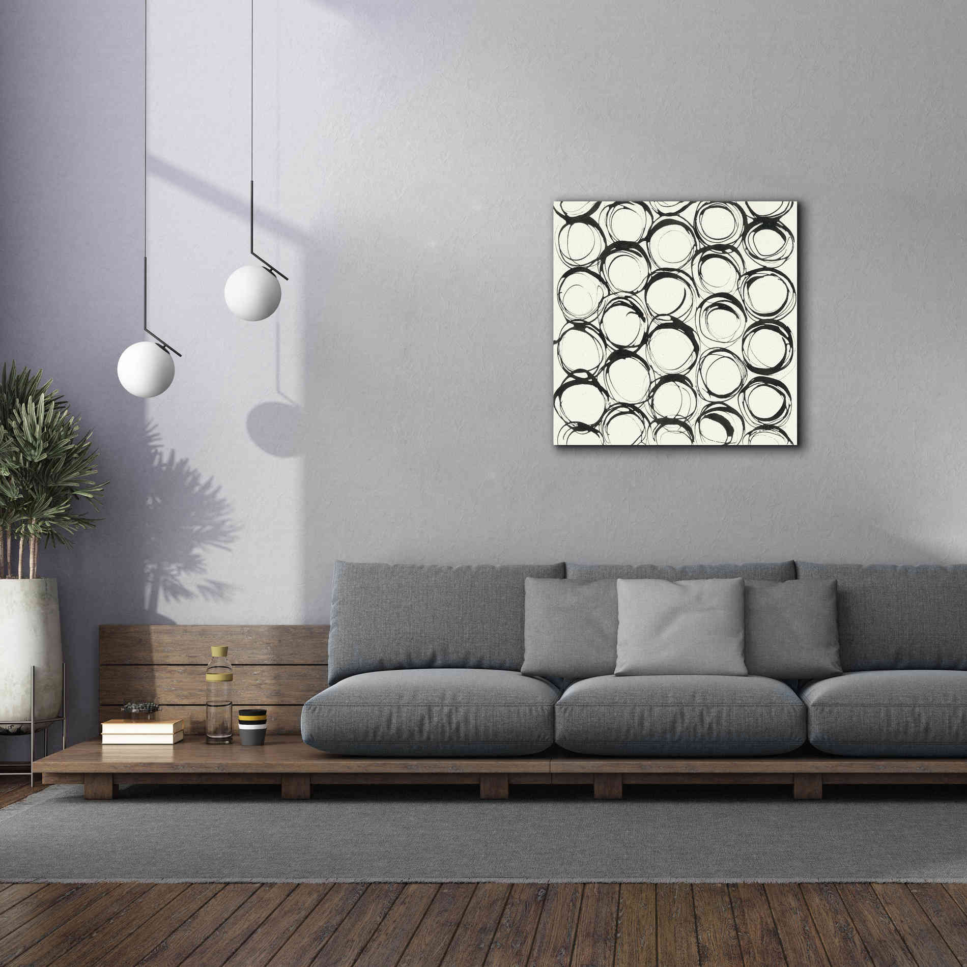 'Graphics IX' by Chris Paschke, Giclee Canvas Wall Art,37 x 37