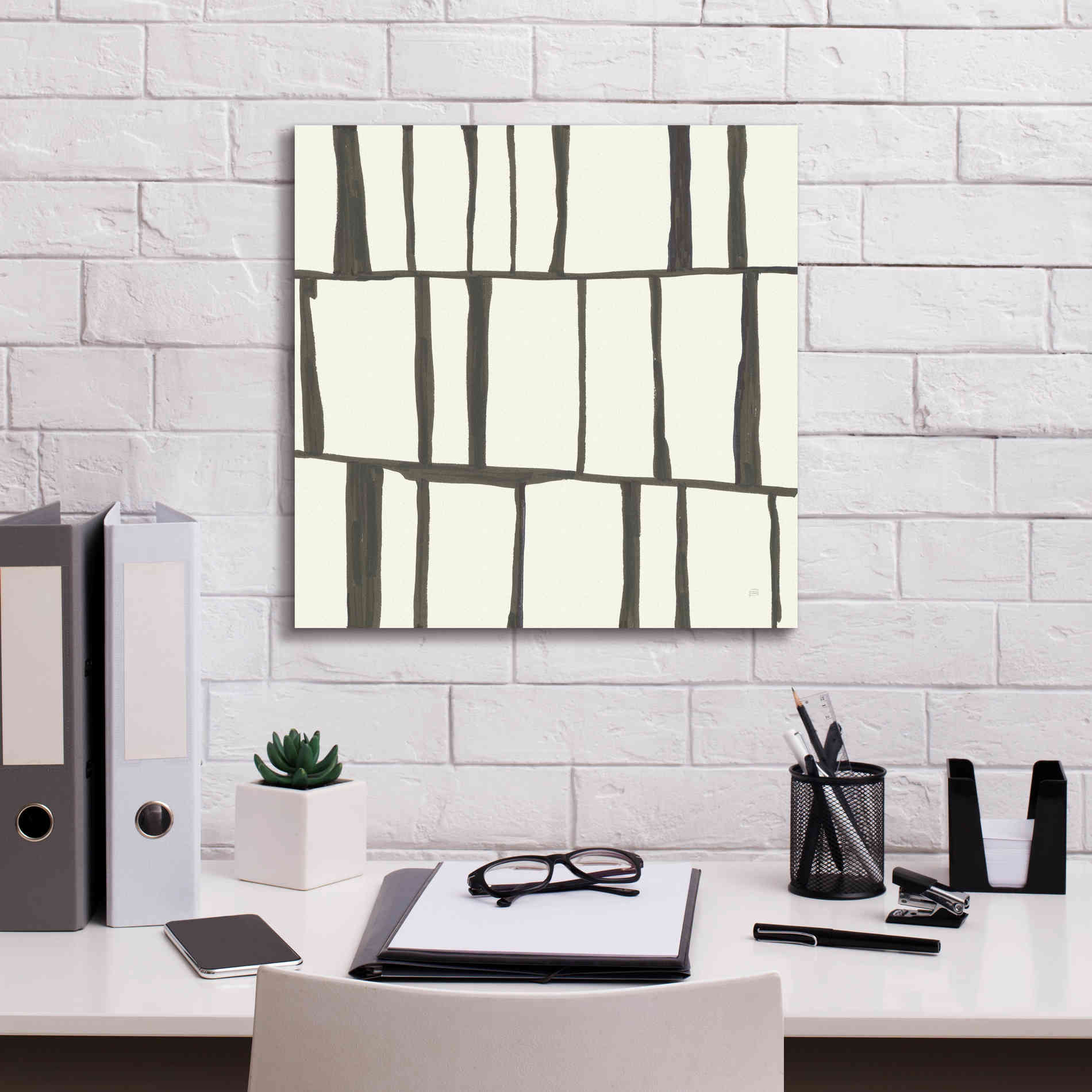 'Graphics X' by Chris Paschke, Giclee Canvas Wall Art,18 x 18