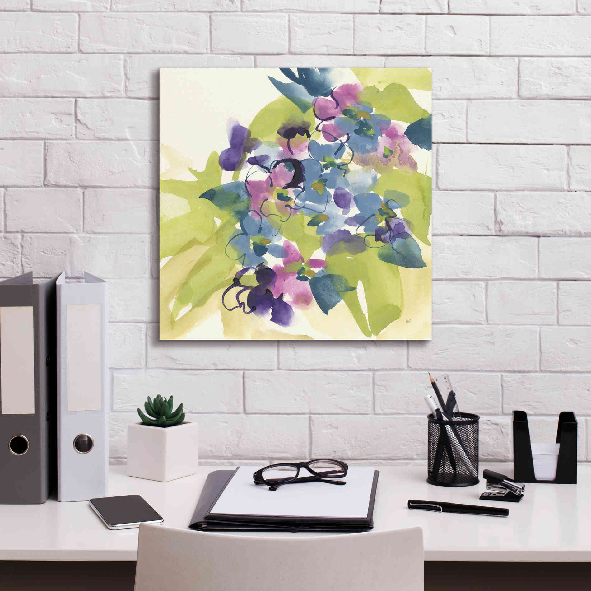 'Spring Bouquet I' by Chris Paschke, Giclee Canvas Wall Art,18 x 18