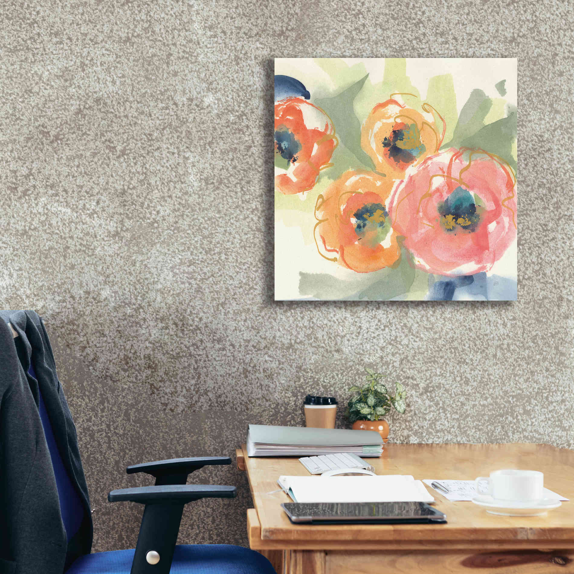 'Buttercup I' by Chris Paschke, Giclee Canvas Wall Art,26 x 26