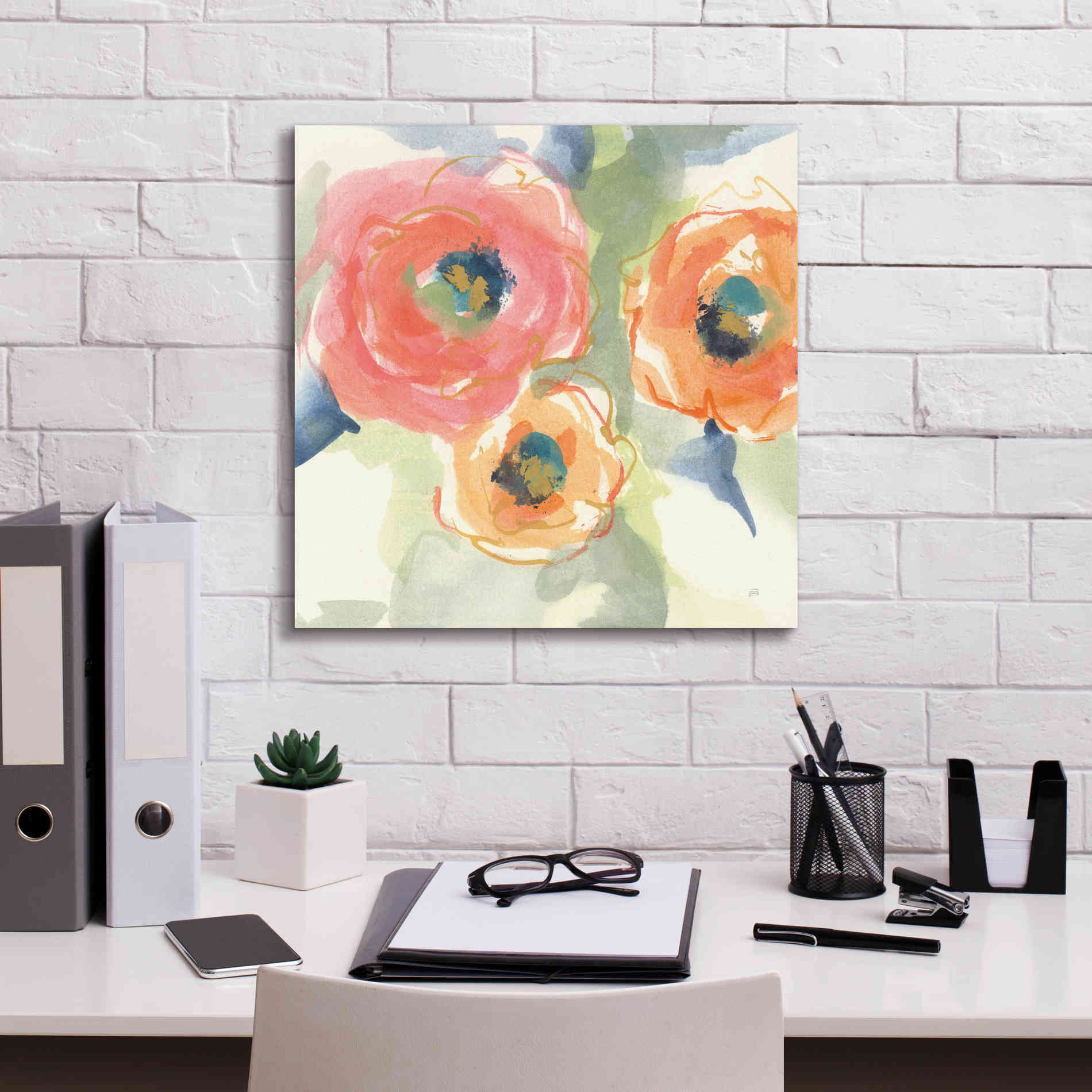 'Buttercup II' by Chris Paschke, Giclee Canvas Wall Art,18 x 18