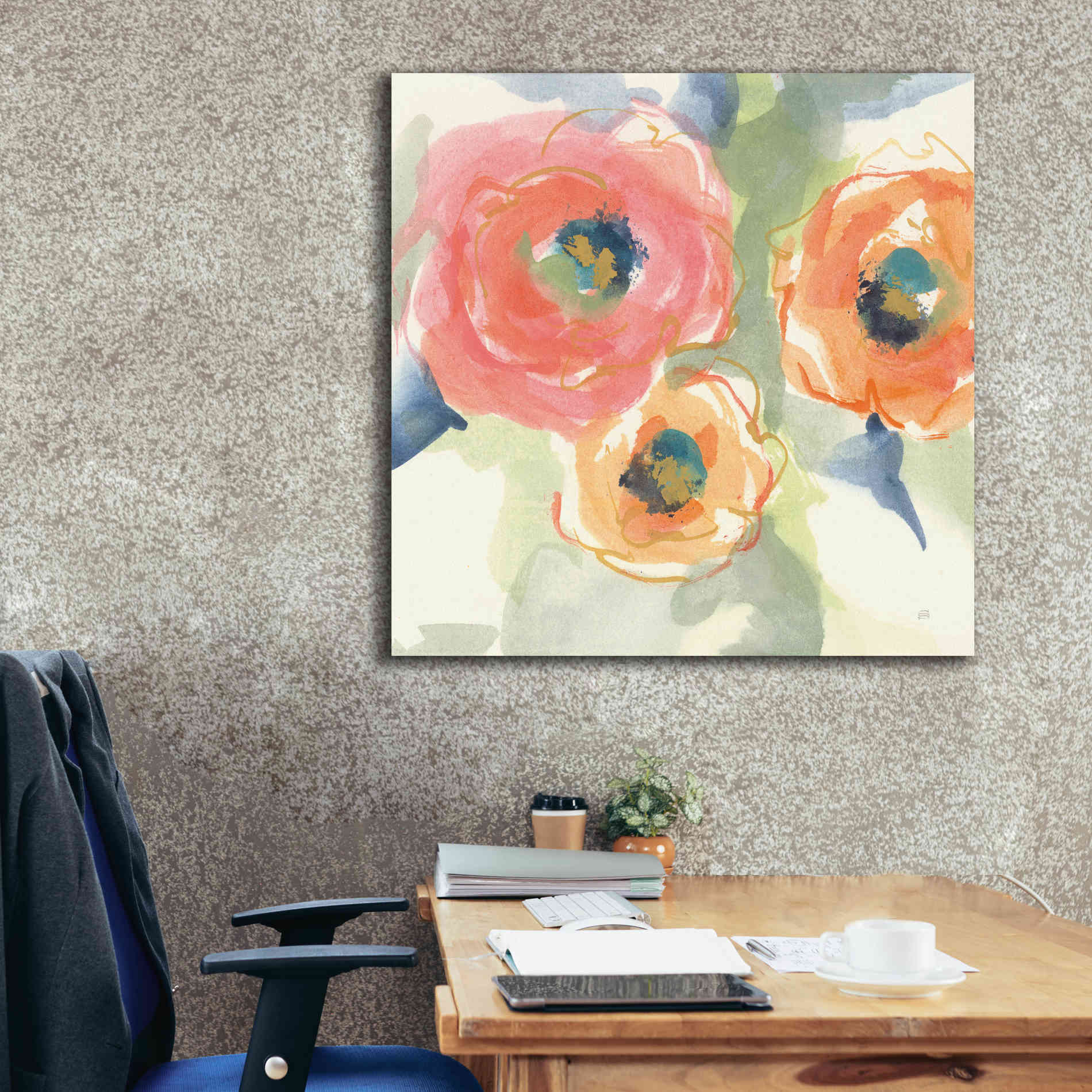 'Buttercup II' by Chris Paschke, Giclee Canvas Wall Art,37 x 37