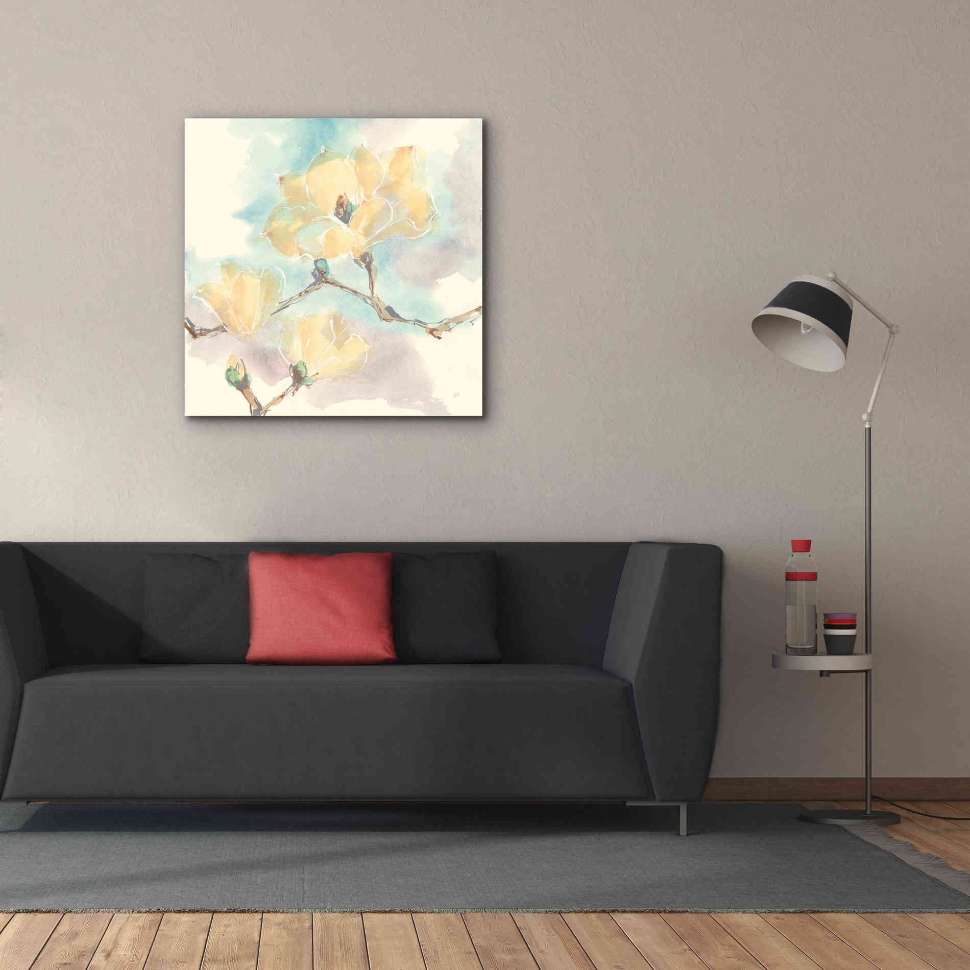 'Magnolias In White I' by Chris Paschke, Giclee Canvas Wall Art,37 x 37