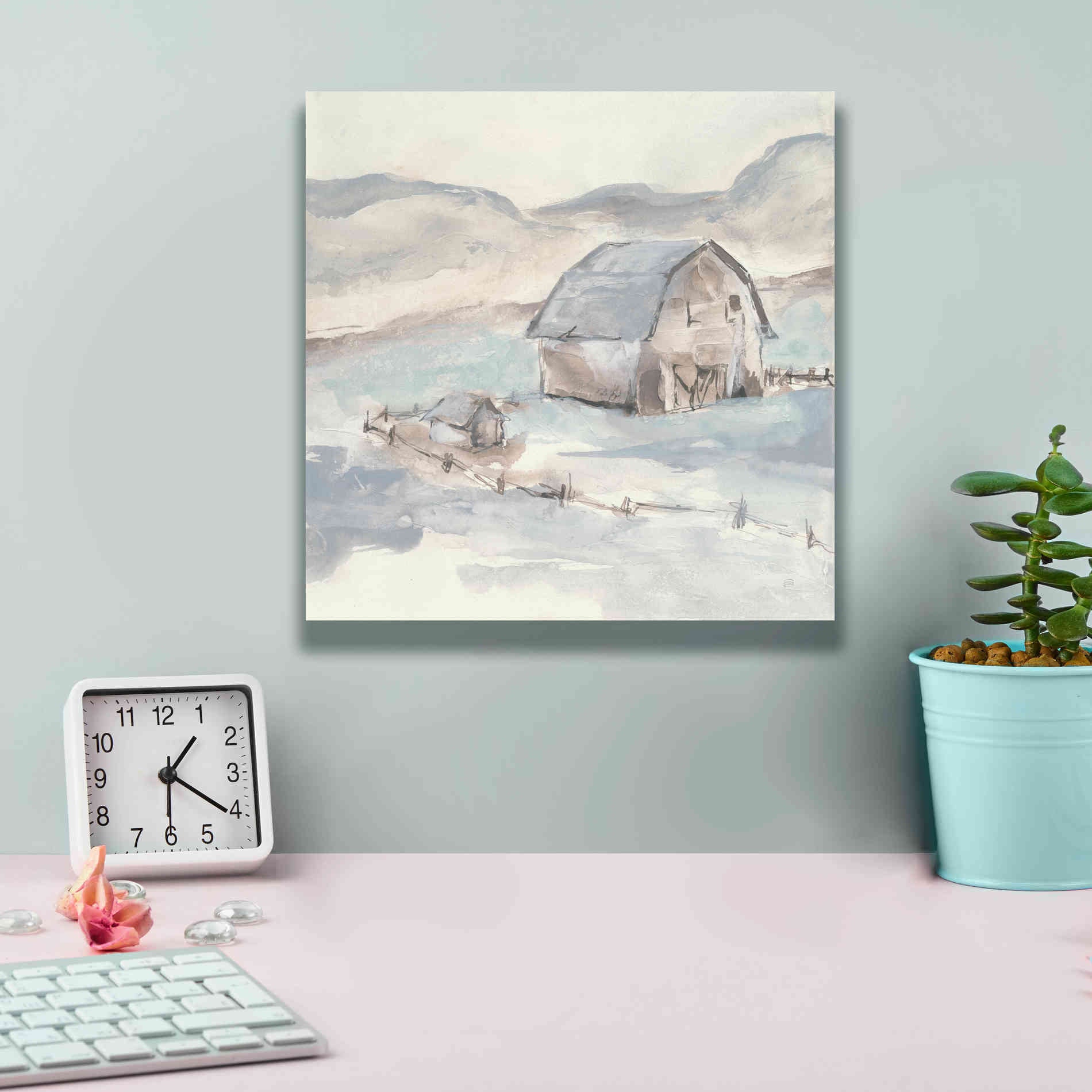 'Barn IV' by Chris Paschke, Giclee Canvas Wall Art,12 x 12