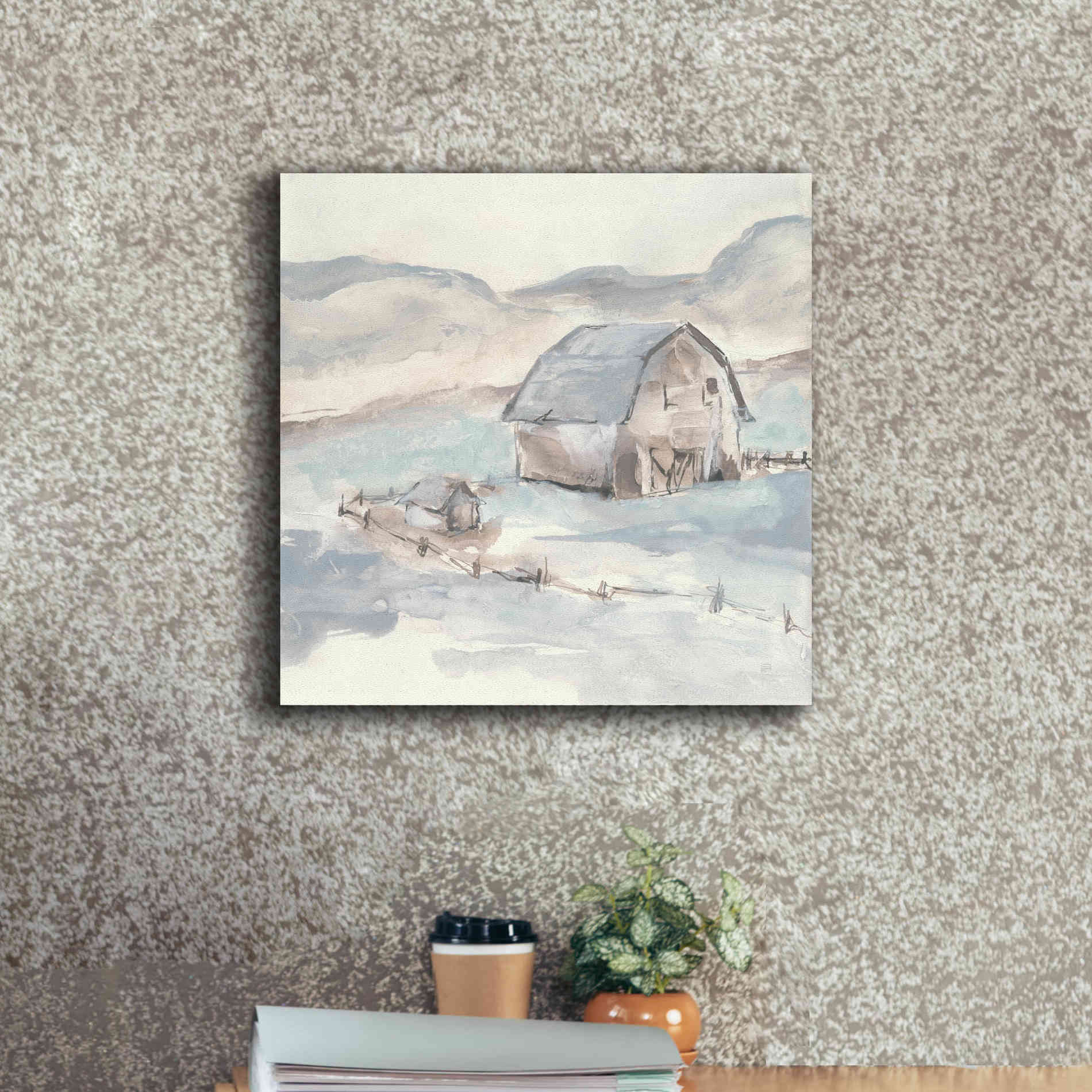 'Barn IV' by Chris Paschke, Giclee Canvas Wall Art,18 x 18