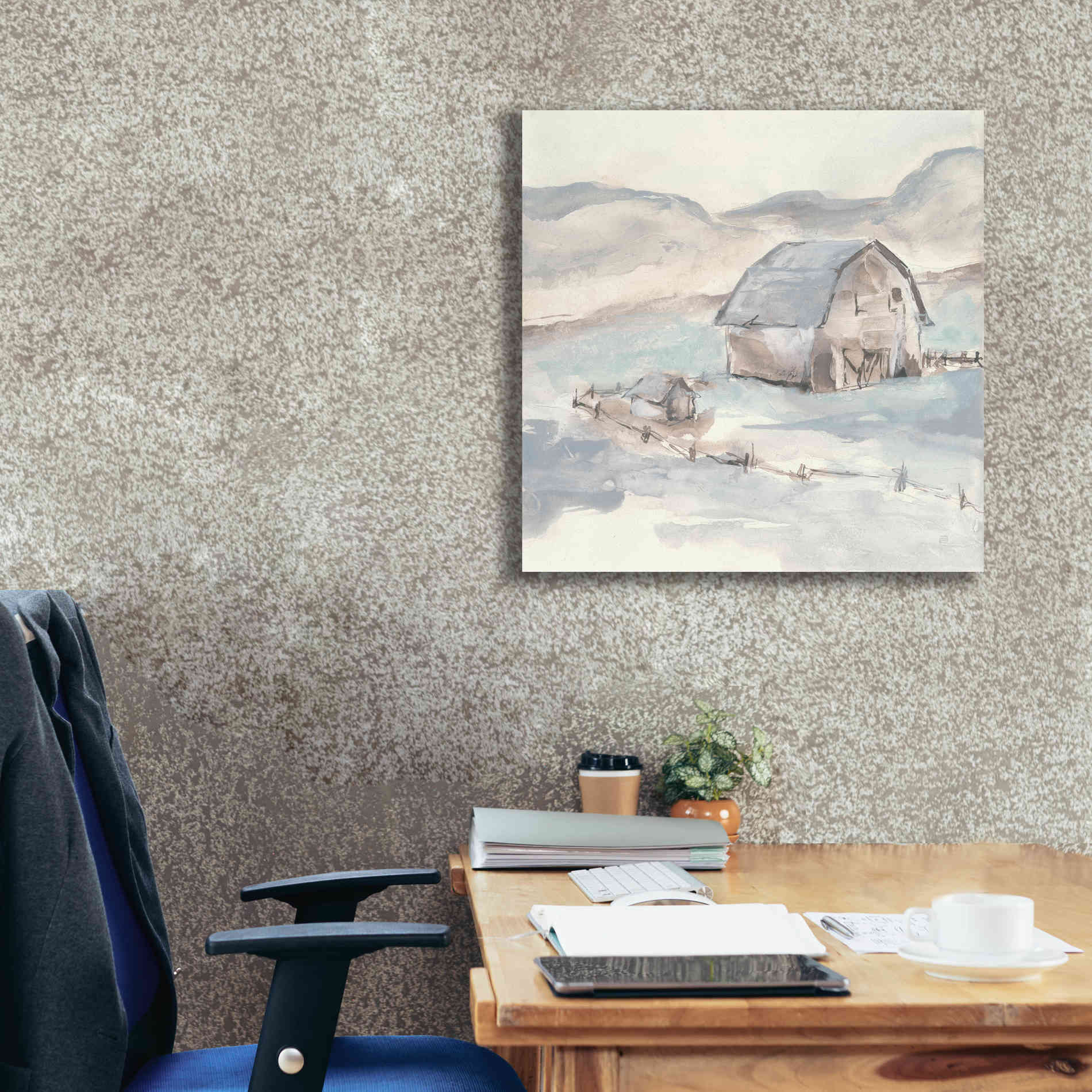 'Barn IV' by Chris Paschke, Giclee Canvas Wall Art,26 x 26