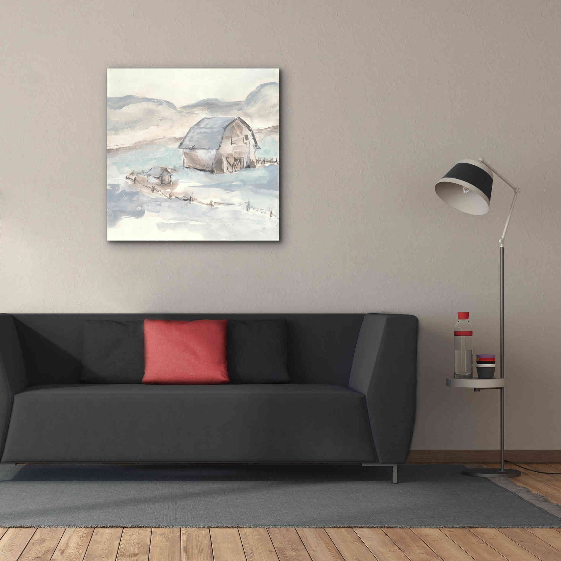 'Barn IV' by Chris Paschke, Giclee Canvas Wall Art,37 x 37