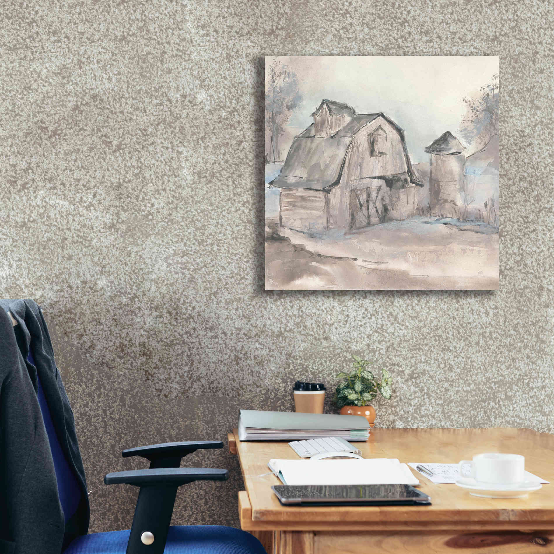 'Barn V' by Chris Paschke, Giclee Canvas Wall Art,26 x 26