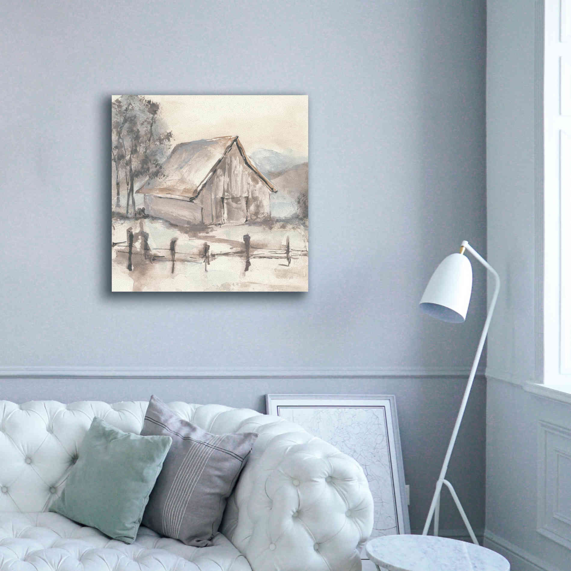 'Barn VII' by Chris Paschke, Giclee Canvas Wall Art,37 x 37