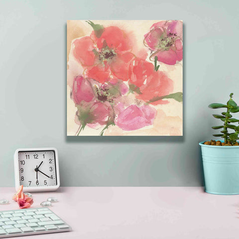 Image of 'Coral Blooms I' by Chris Paschke, Giclee Canvas Wall Art,12 x 12