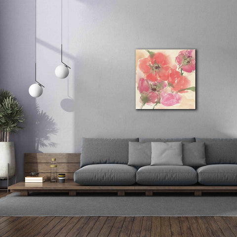 Image of 'Coral Blooms I' by Chris Paschke, Giclee Canvas Wall Art,37 x 37