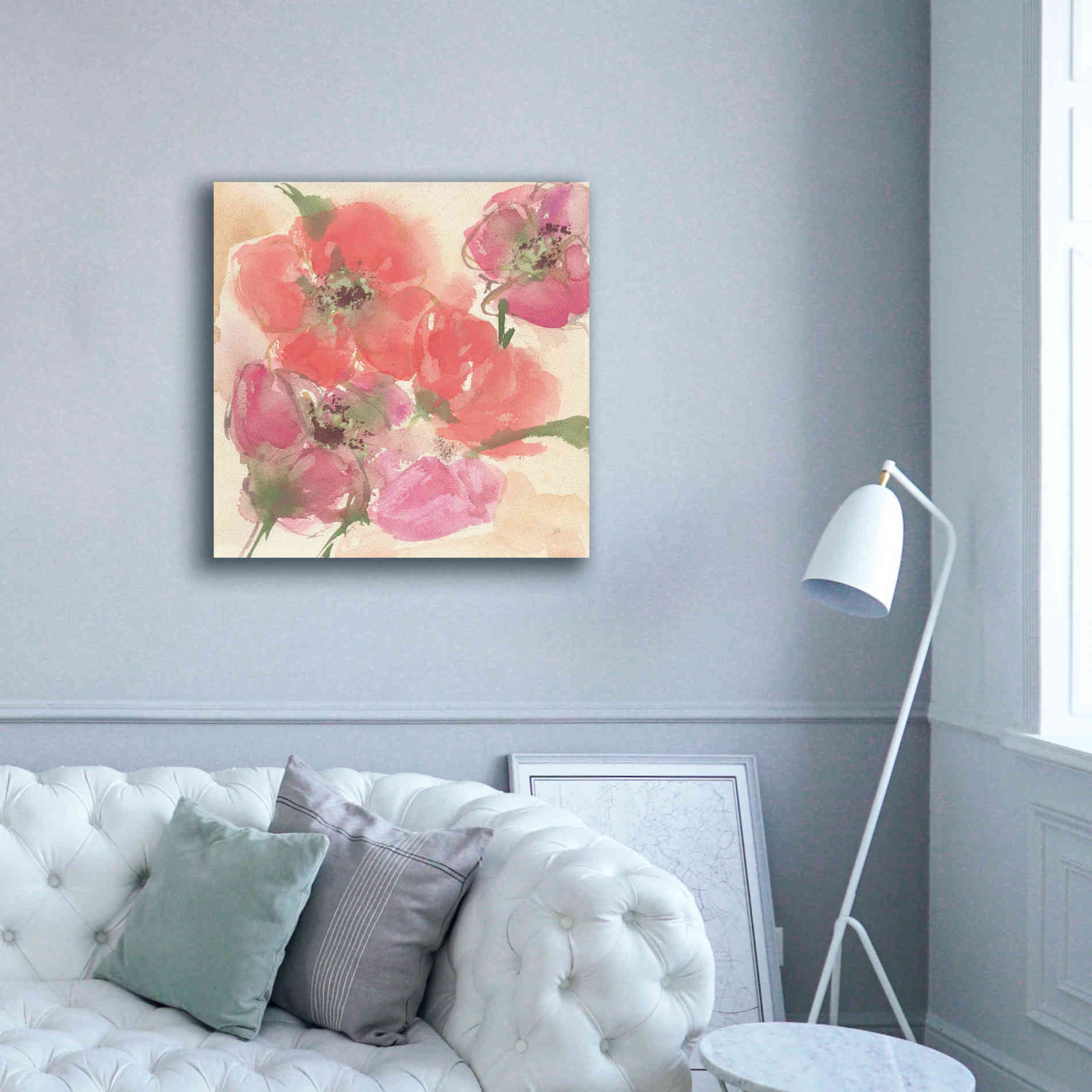 'Coral Blooms I' by Chris Paschke, Giclee Canvas Wall Art,37 x 37