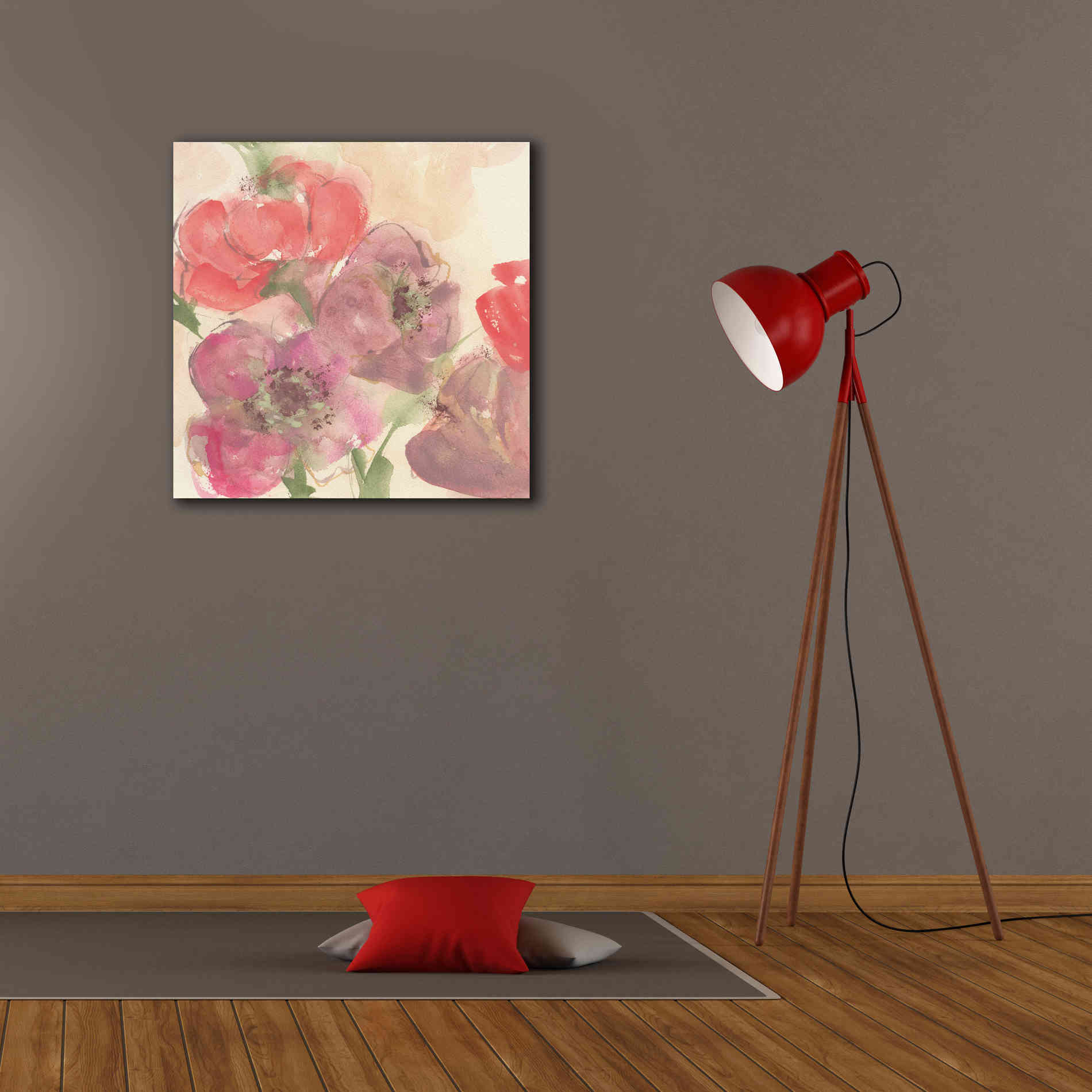 'Coral Blooms II' by Chris Paschke, Giclee Canvas Wall Art,26 x 26