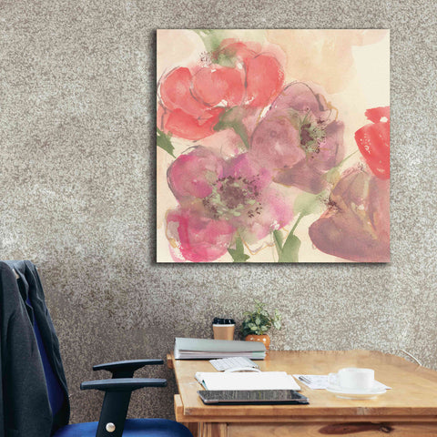 Image of 'Coral Blooms II' by Chris Paschke, Giclee Canvas Wall Art,37 x 37