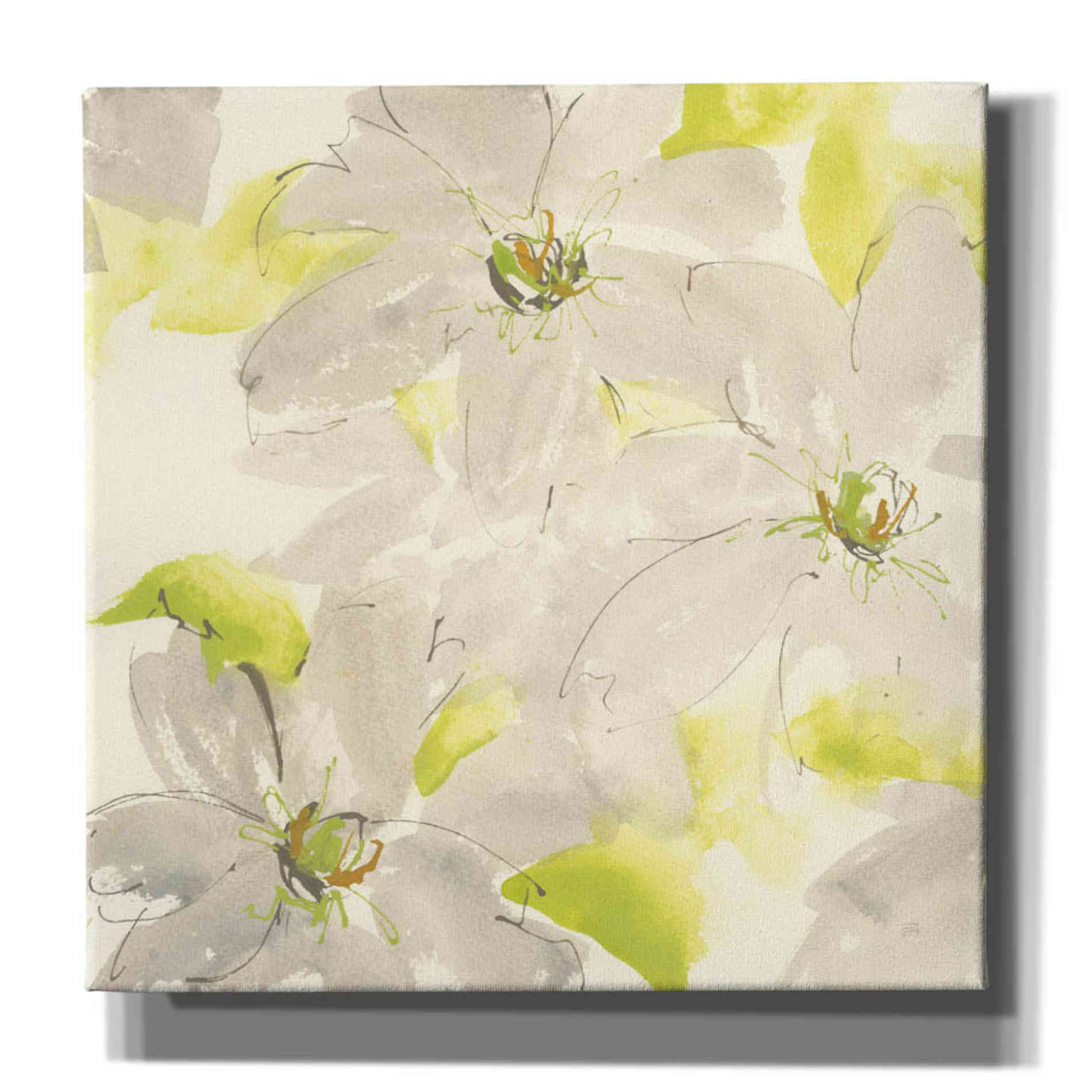 'Dancing Clematis I' by Chris Paschke, Giclee Canvas Wall Art