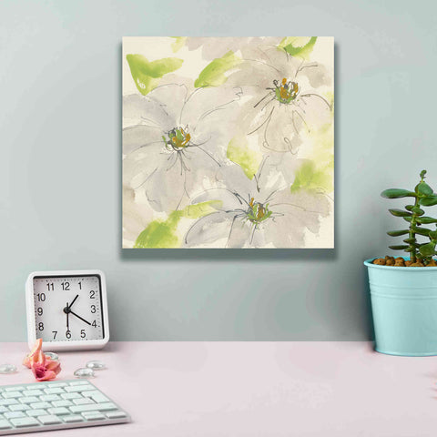 Image of 'Dancing Clematis II' by Chris Paschke, Giclee Canvas Wall Art,12 x 12