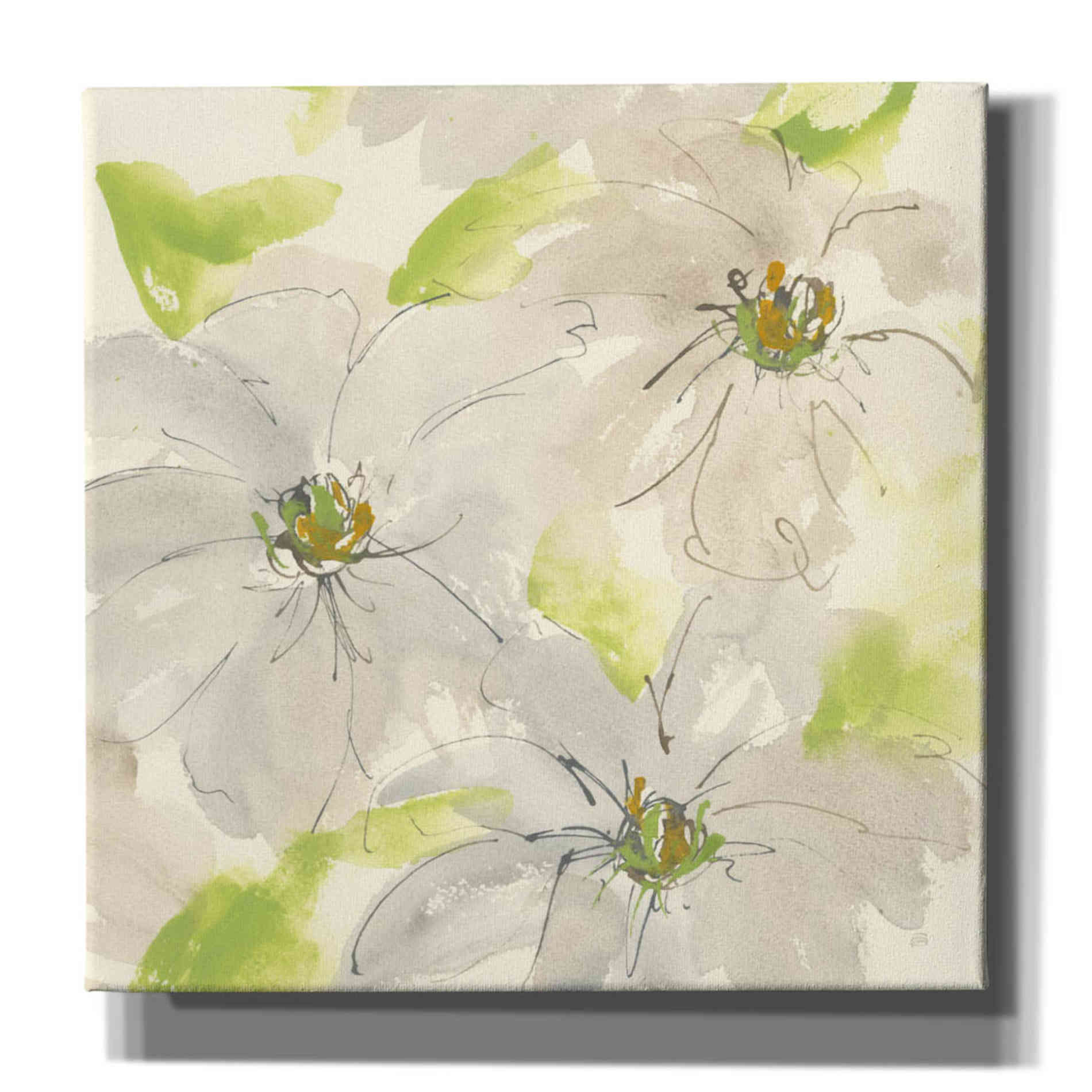 'Dancing Clematis II' by Chris Paschke, Giclee Canvas Wall Art