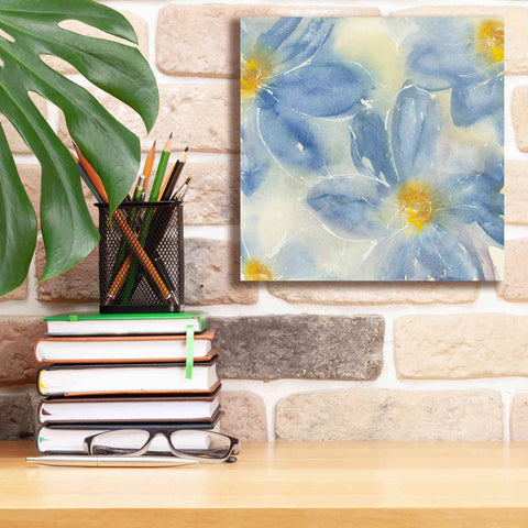 Image of 'Tinted Clematis II' by Chris Paschke, Giclee Canvas Wall Art,12 x 12