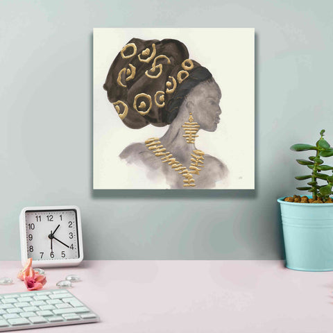 Image of 'Headdress Beauty I' by Chris Paschke, Giclee Canvas Wall Art,12 x 12