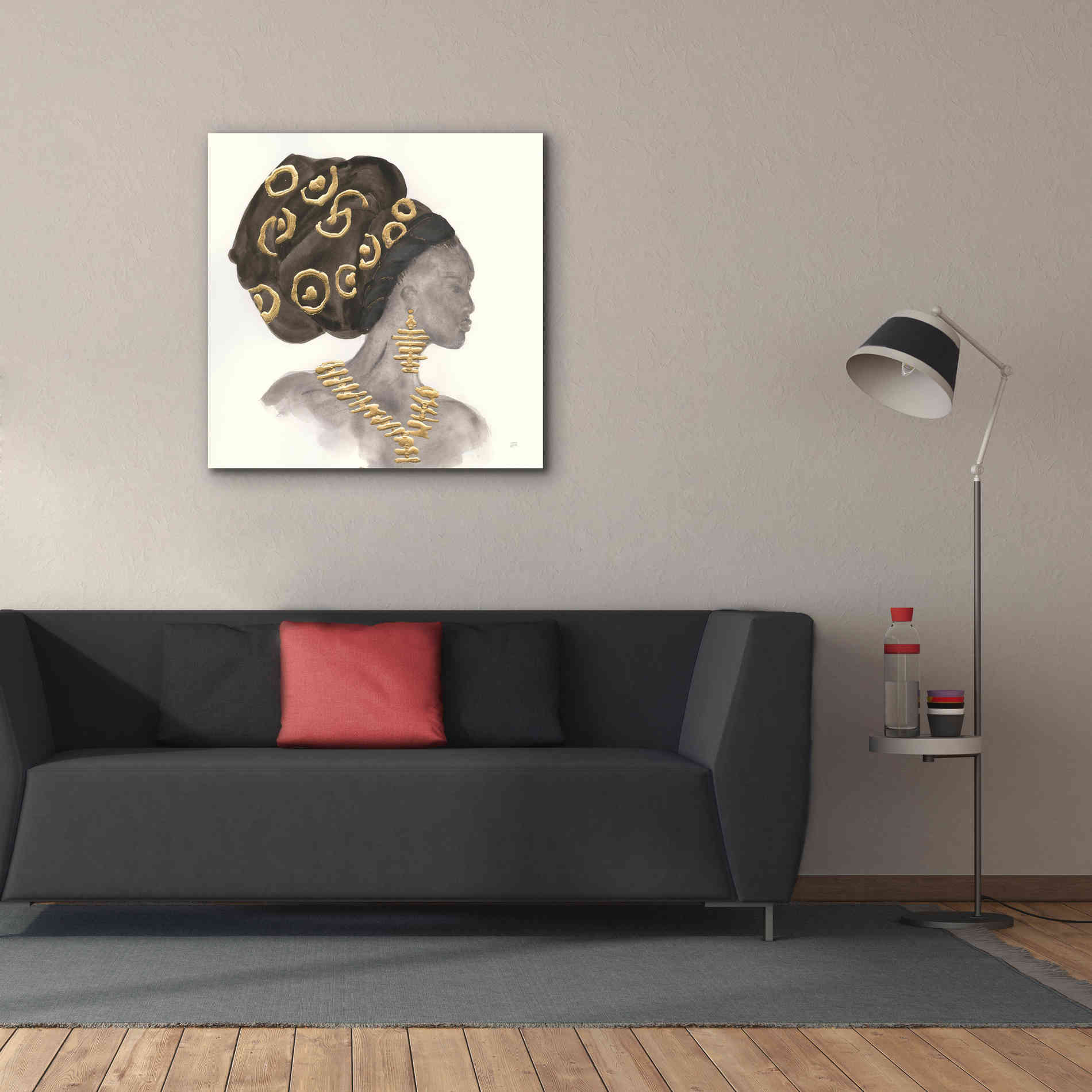 'Headdress Beauty I' by Chris Paschke, Giclee Canvas Wall Art,37 x 37