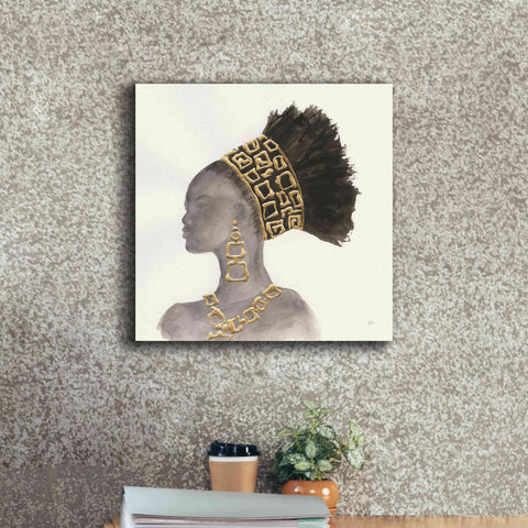 Image of 'Headdress Beauty II' by Chris Paschke, Giclee Canvas Wall Art,18 x 18