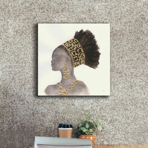 'Headdress Beauty II' by Chris Paschke, Giclee Canvas Wall Art,18 x 18