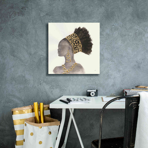 Image of 'Headdress Beauty II' by Chris Paschke, Giclee Canvas Wall Art,18 x 18