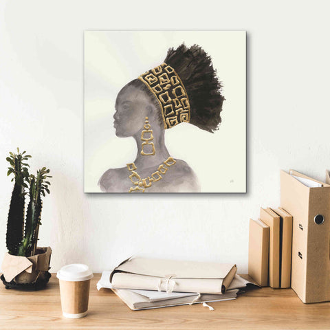 Image of 'Headdress Beauty II' by Chris Paschke, Giclee Canvas Wall Art,18 x 18