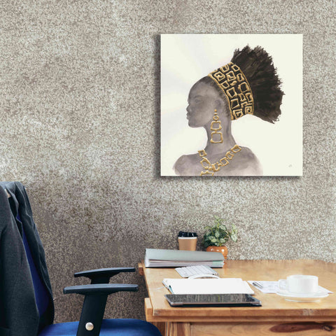 Image of 'Headdress Beauty II' by Chris Paschke, Giclee Canvas Wall Art,26 x 26